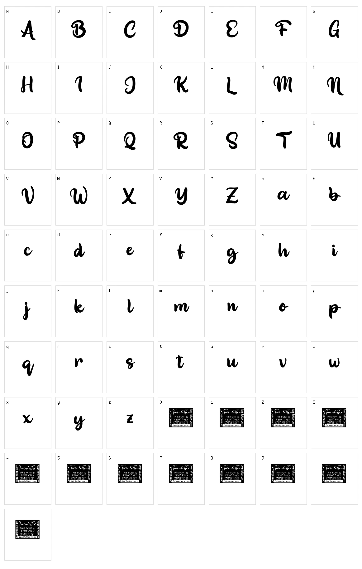 The Princess Character Set