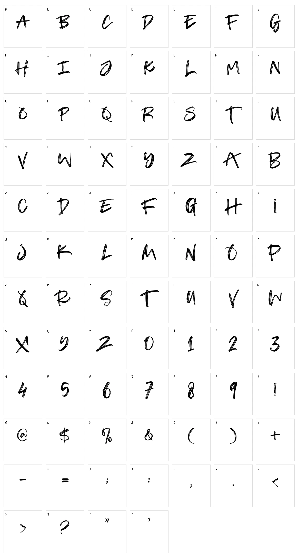 Soulfunk Character Set