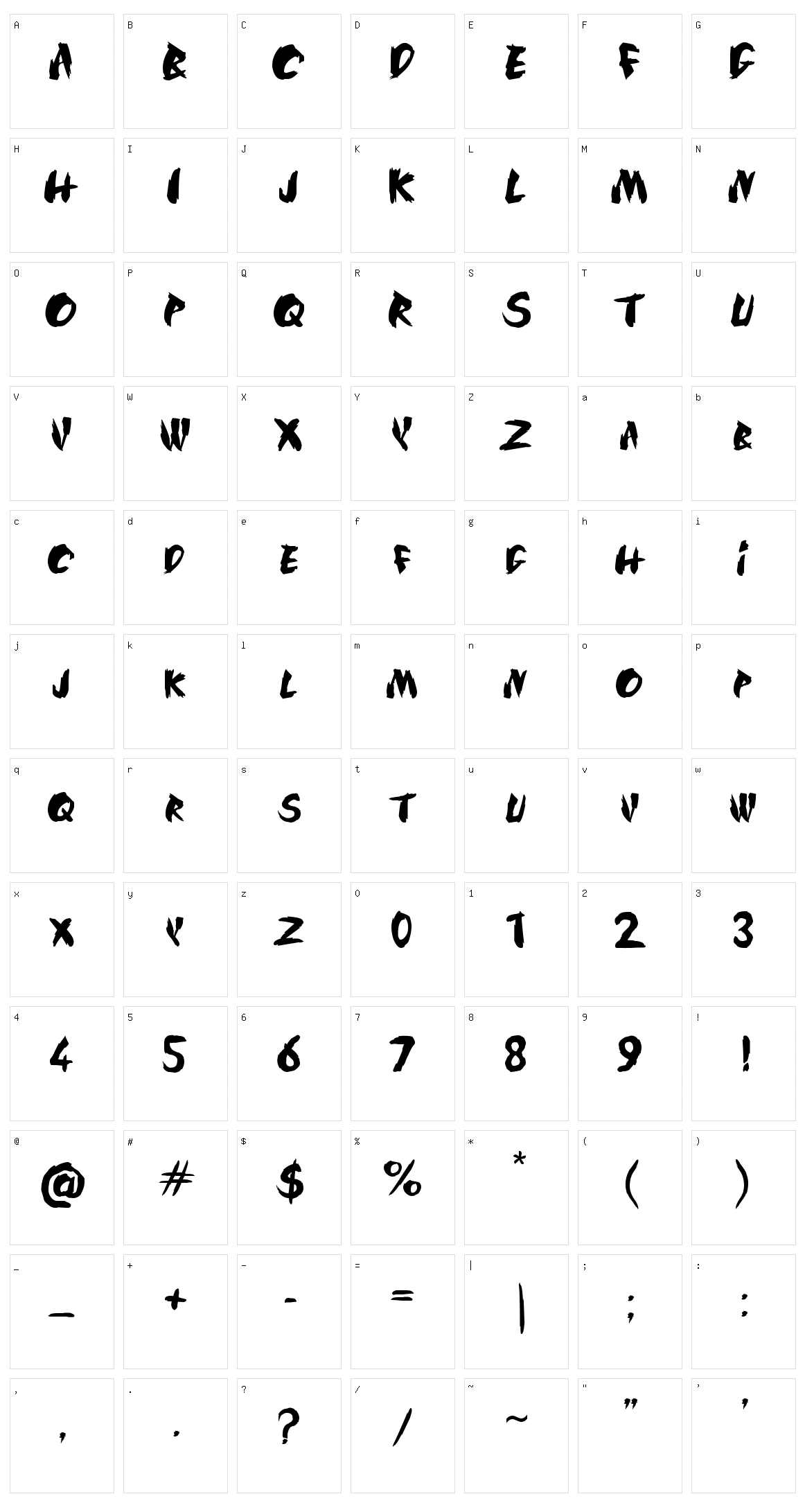 SilkRoad Character Set