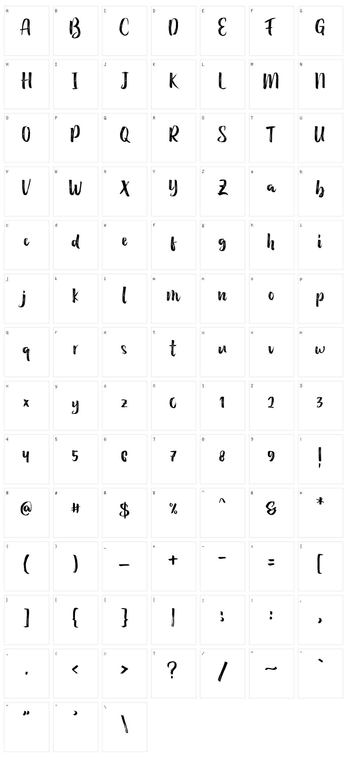 Holidays Character Set