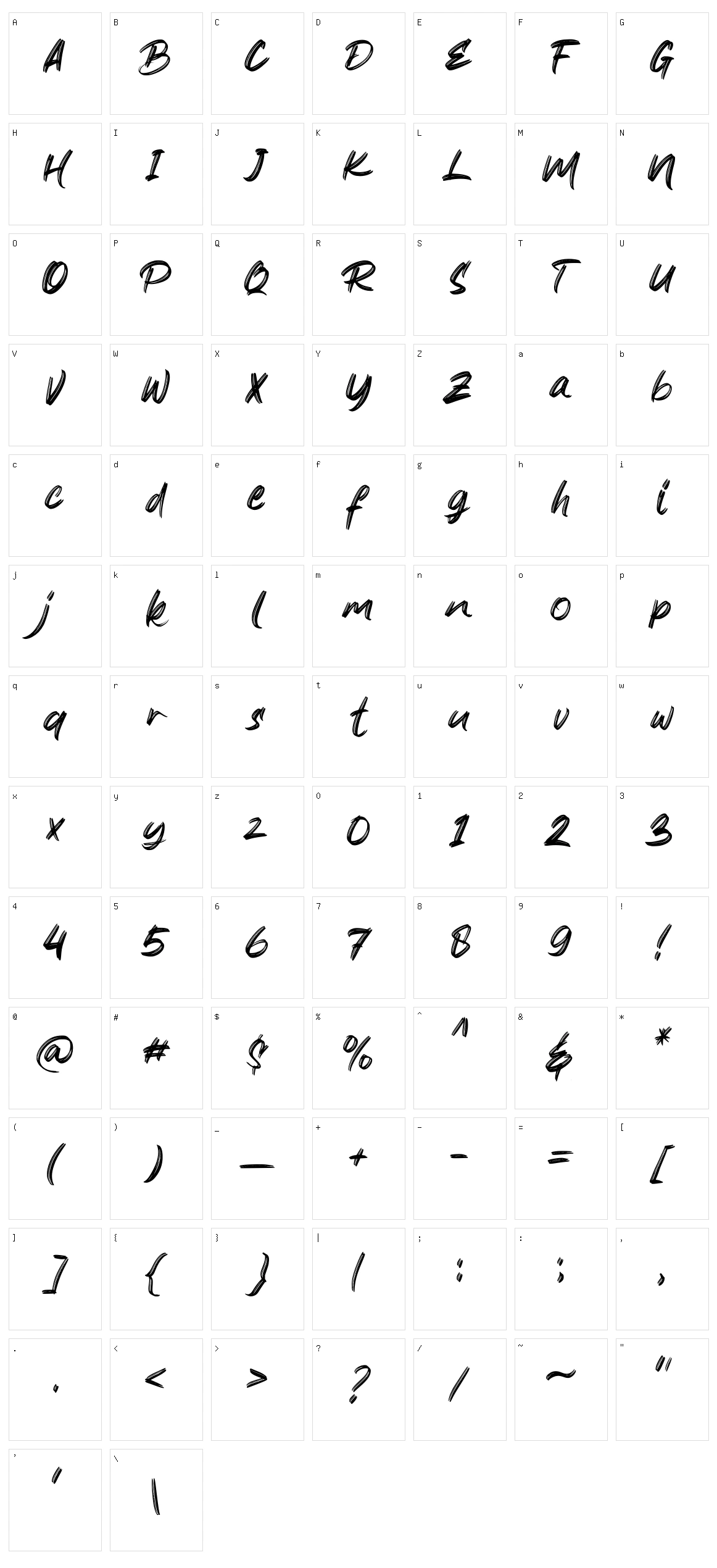 The Brother Hoops Character Set