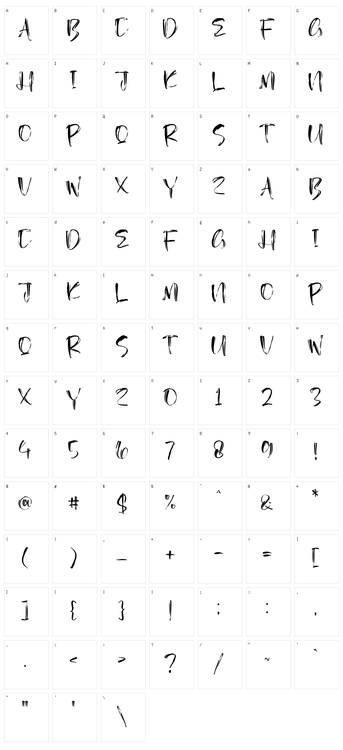 Morgian Character Set