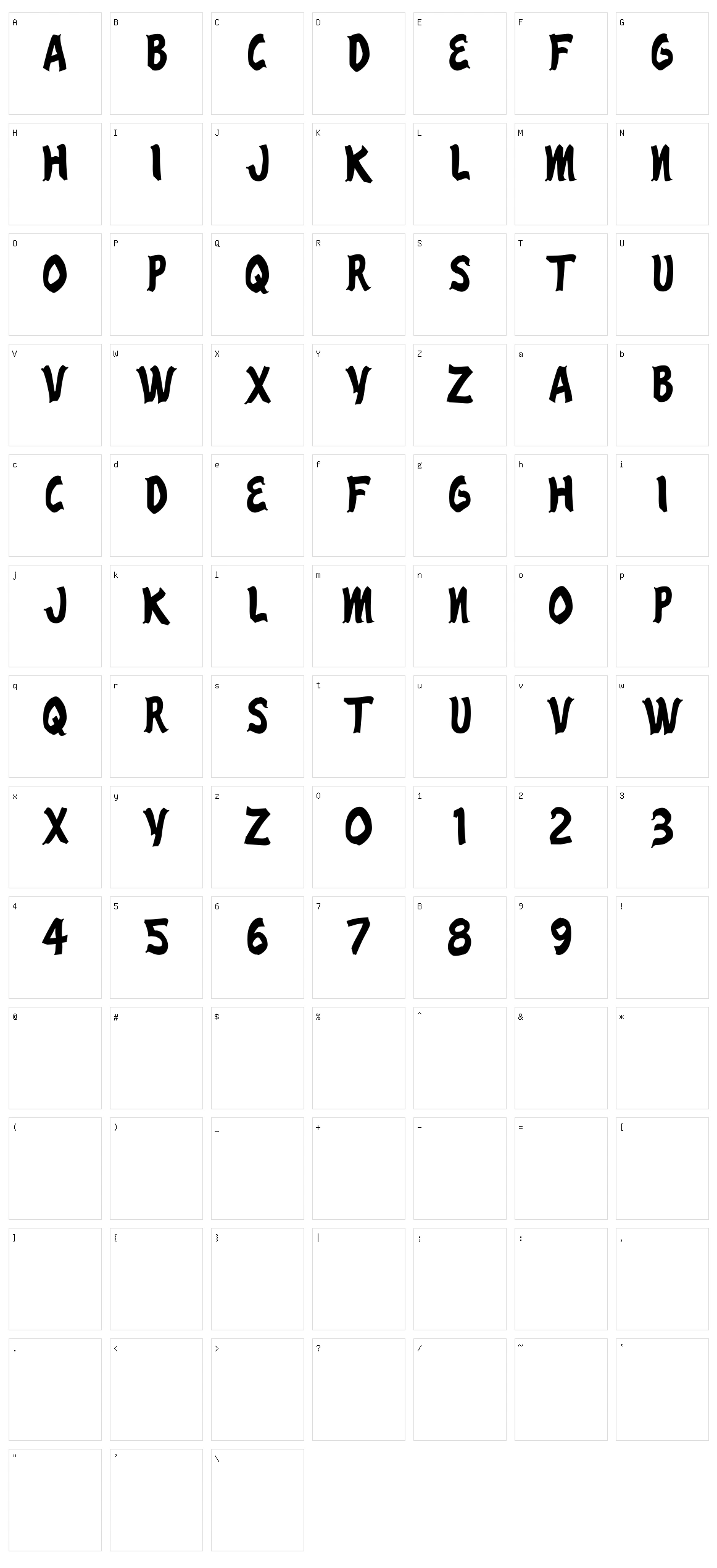 Reno Casino Character Set