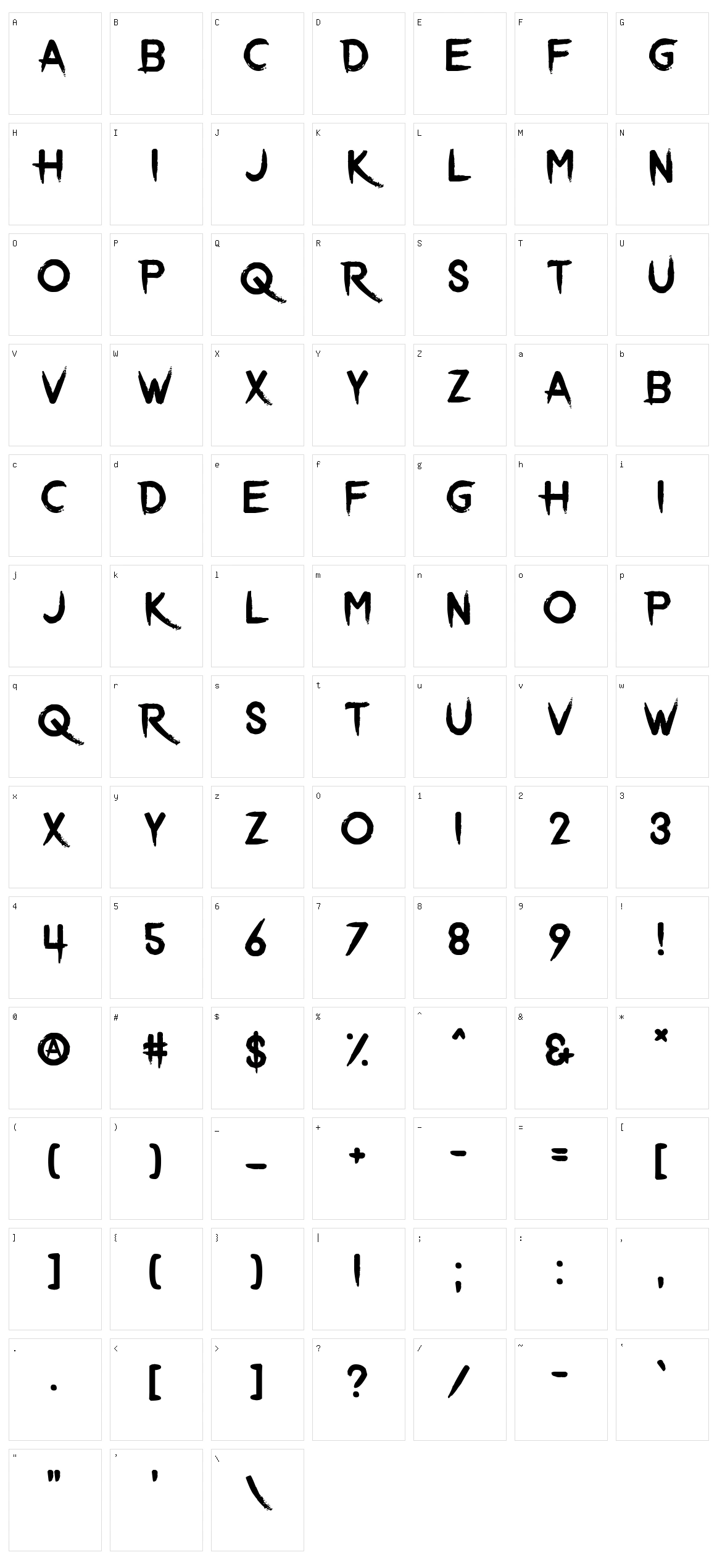 Pride Cometh Character Set