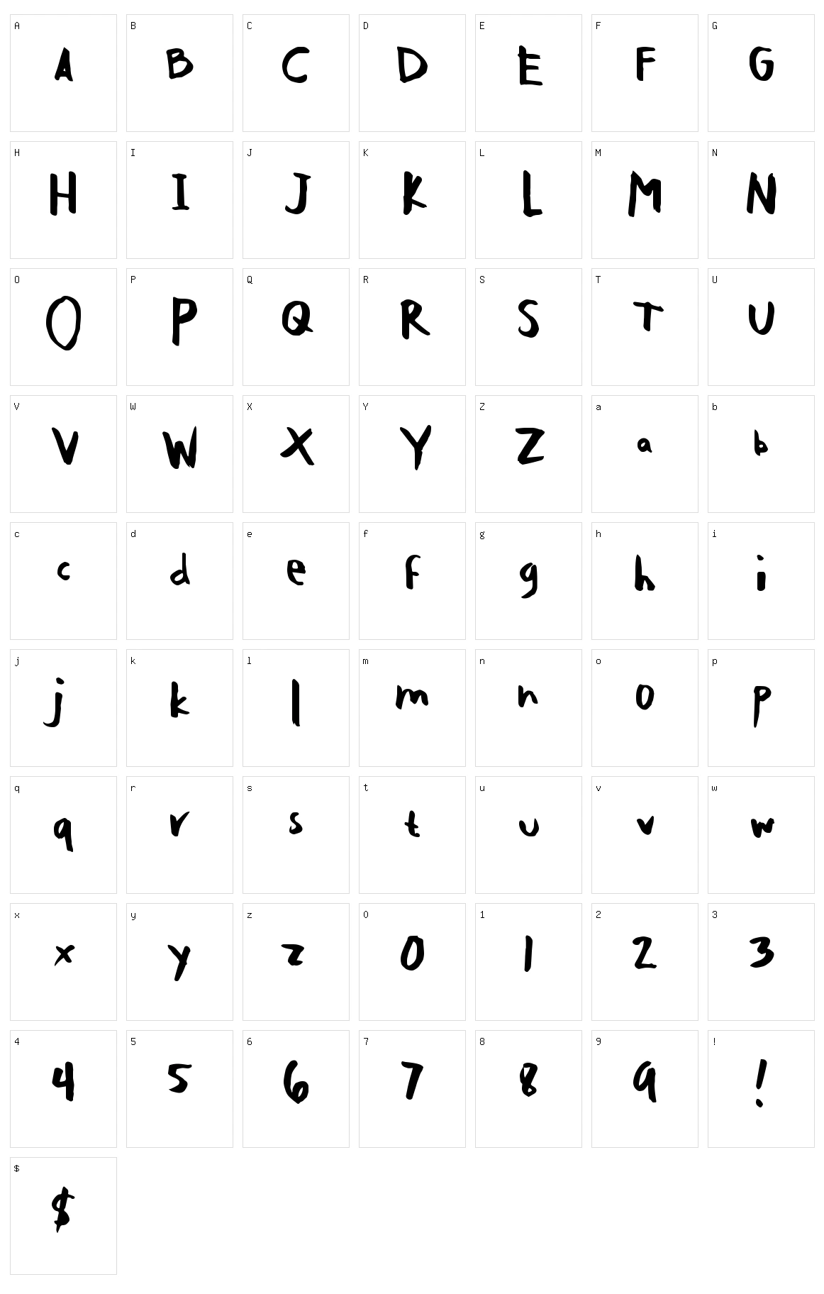 Slick Roads DT Character Set