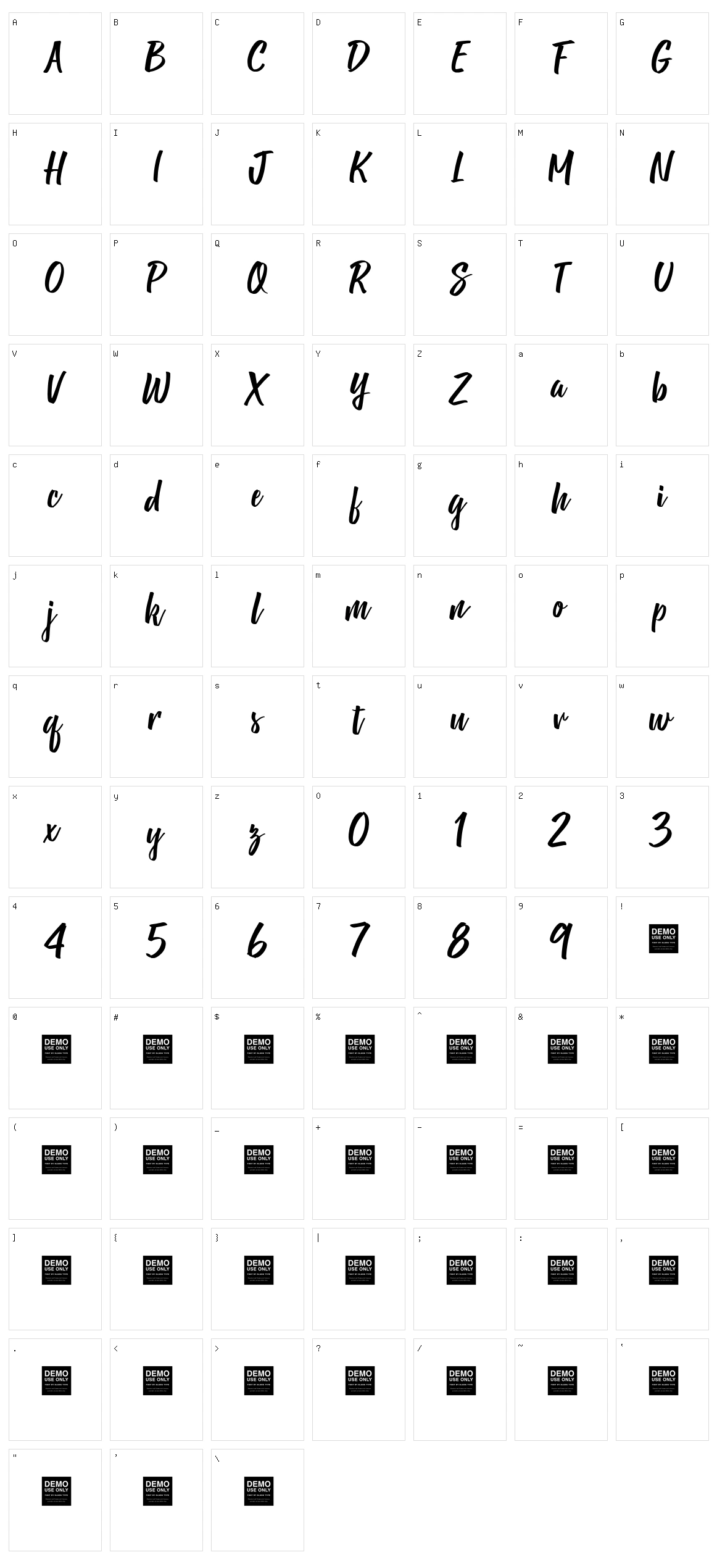 Shine Bright Character Set