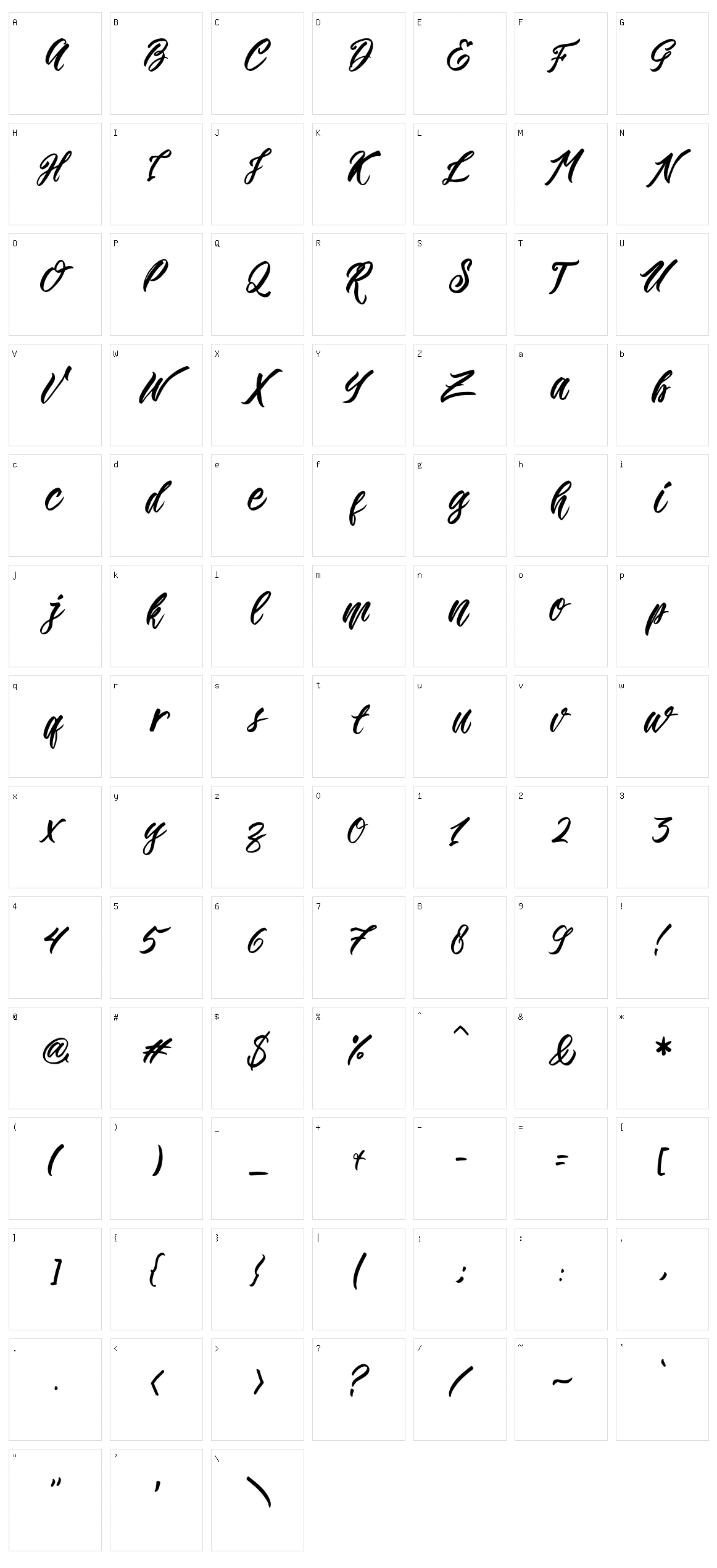 Romansa Character Set