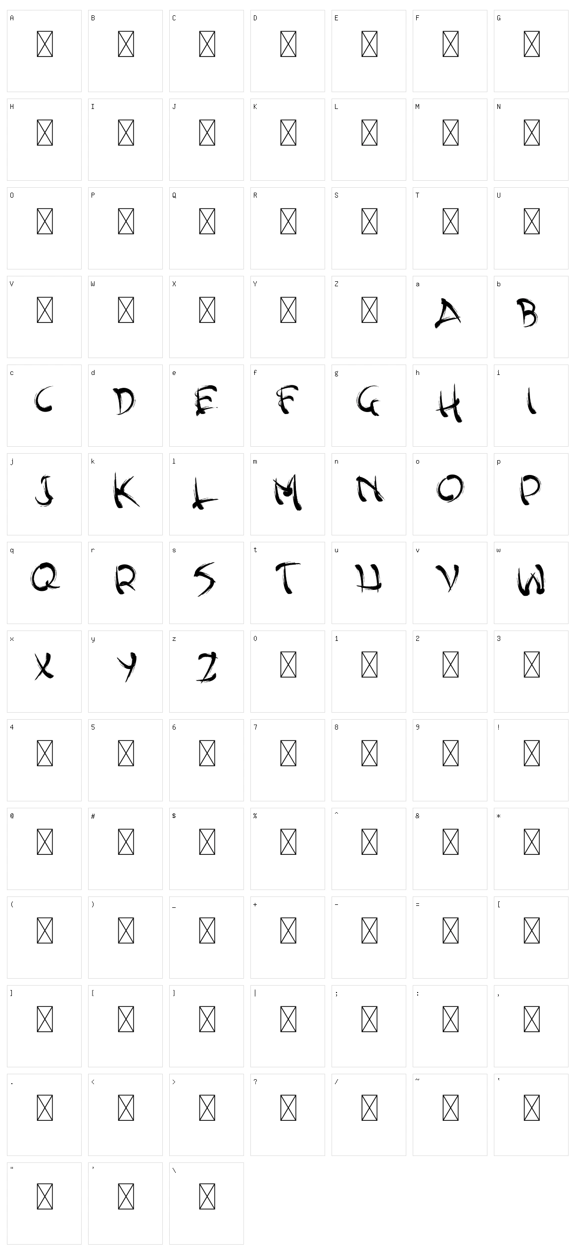 Yavato Character Set