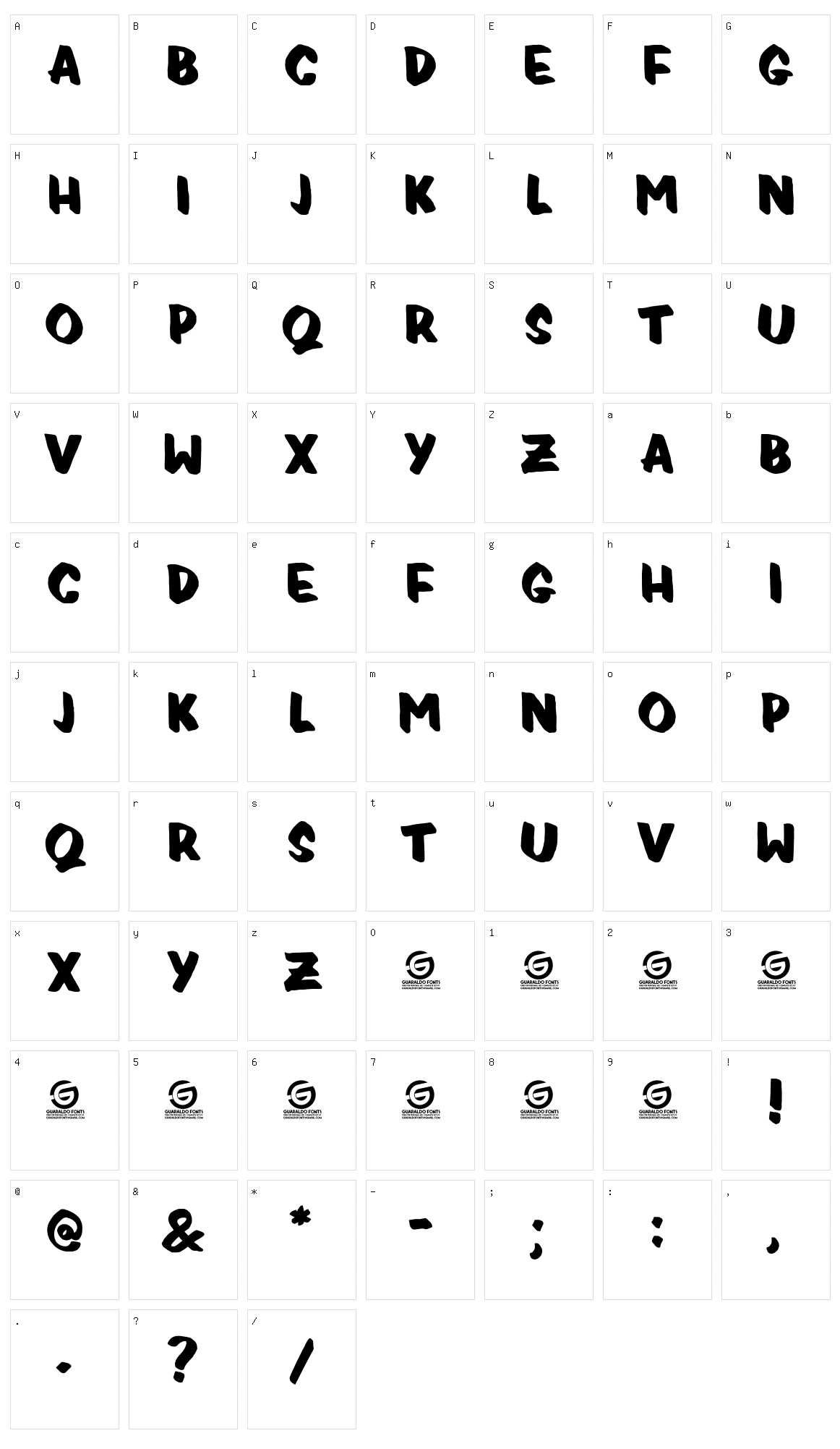 Pricedrop Character Set