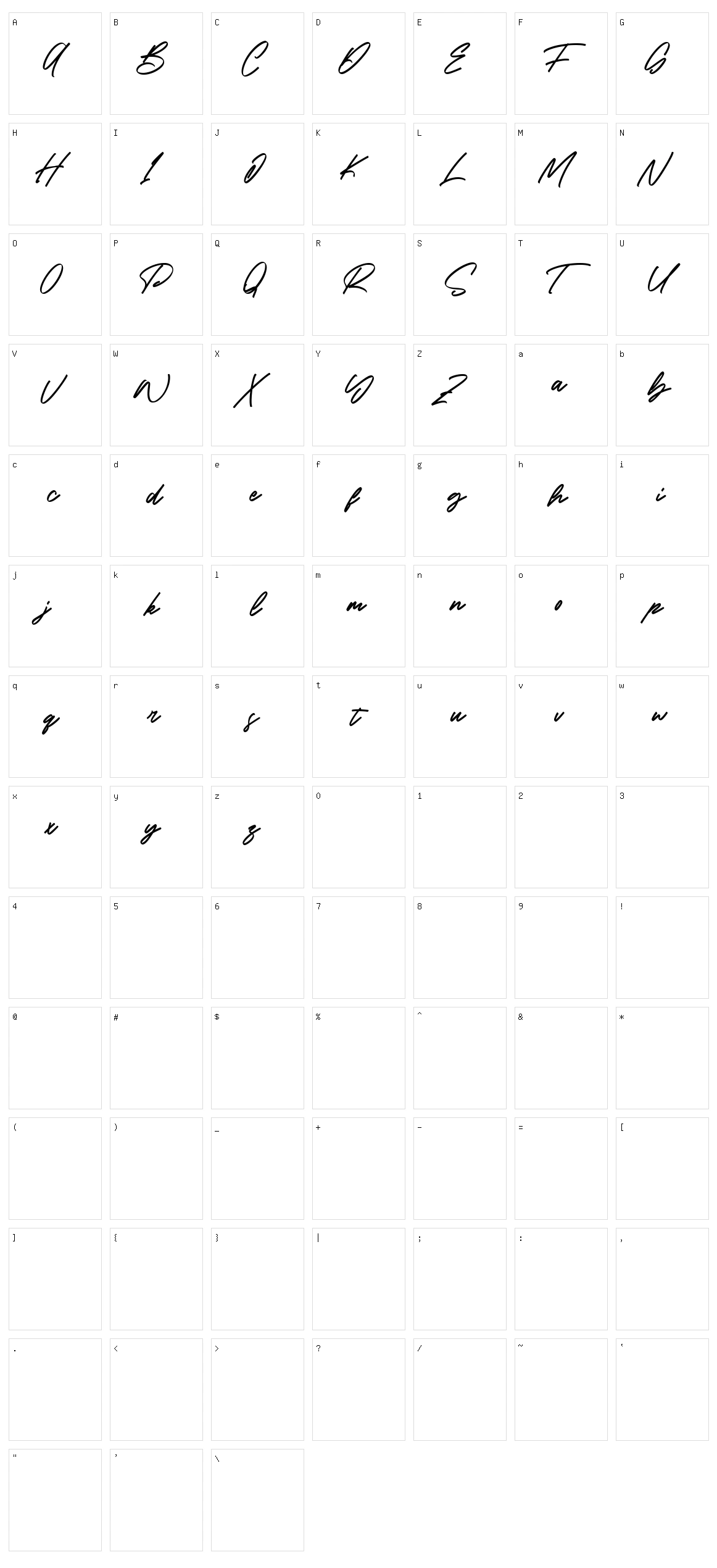 River Rocks Character Set