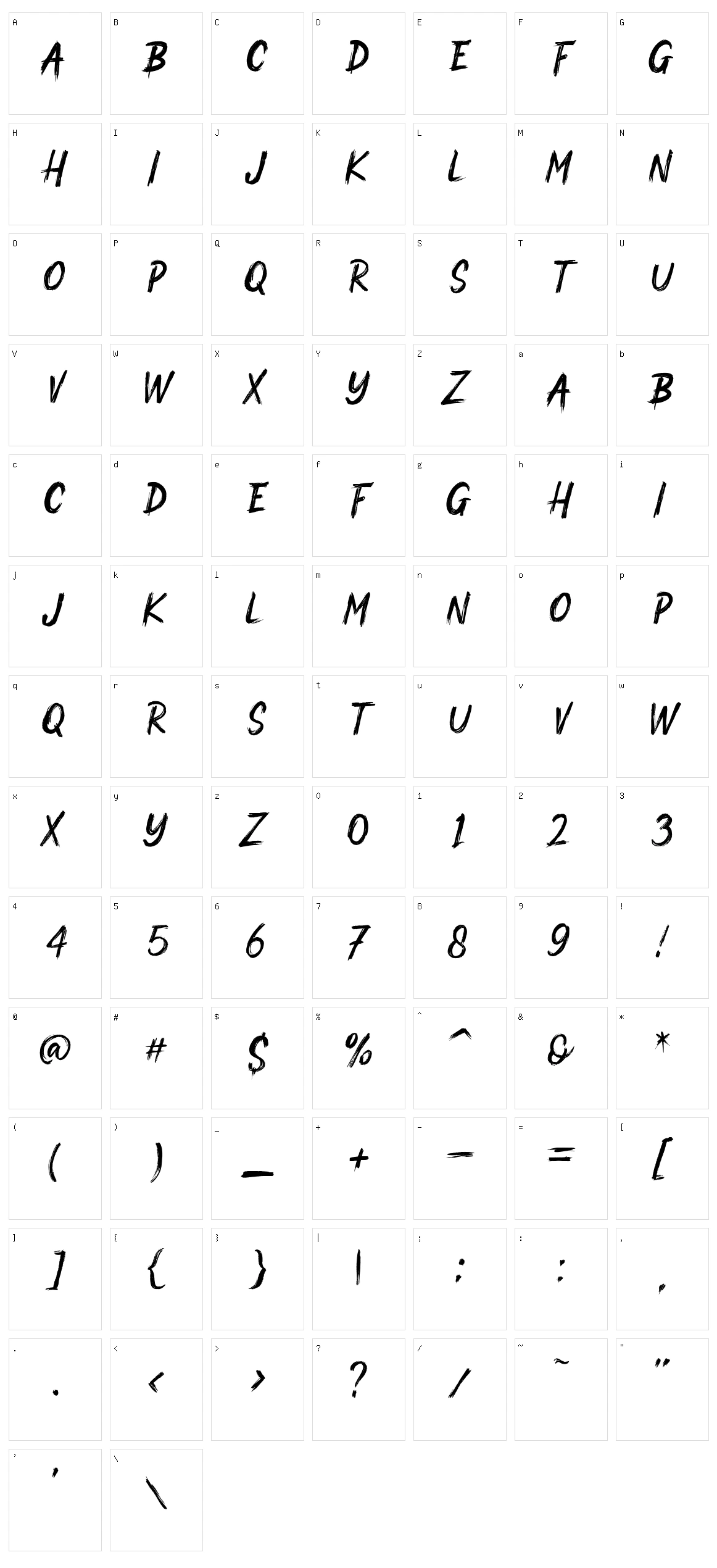 Watone Character Set