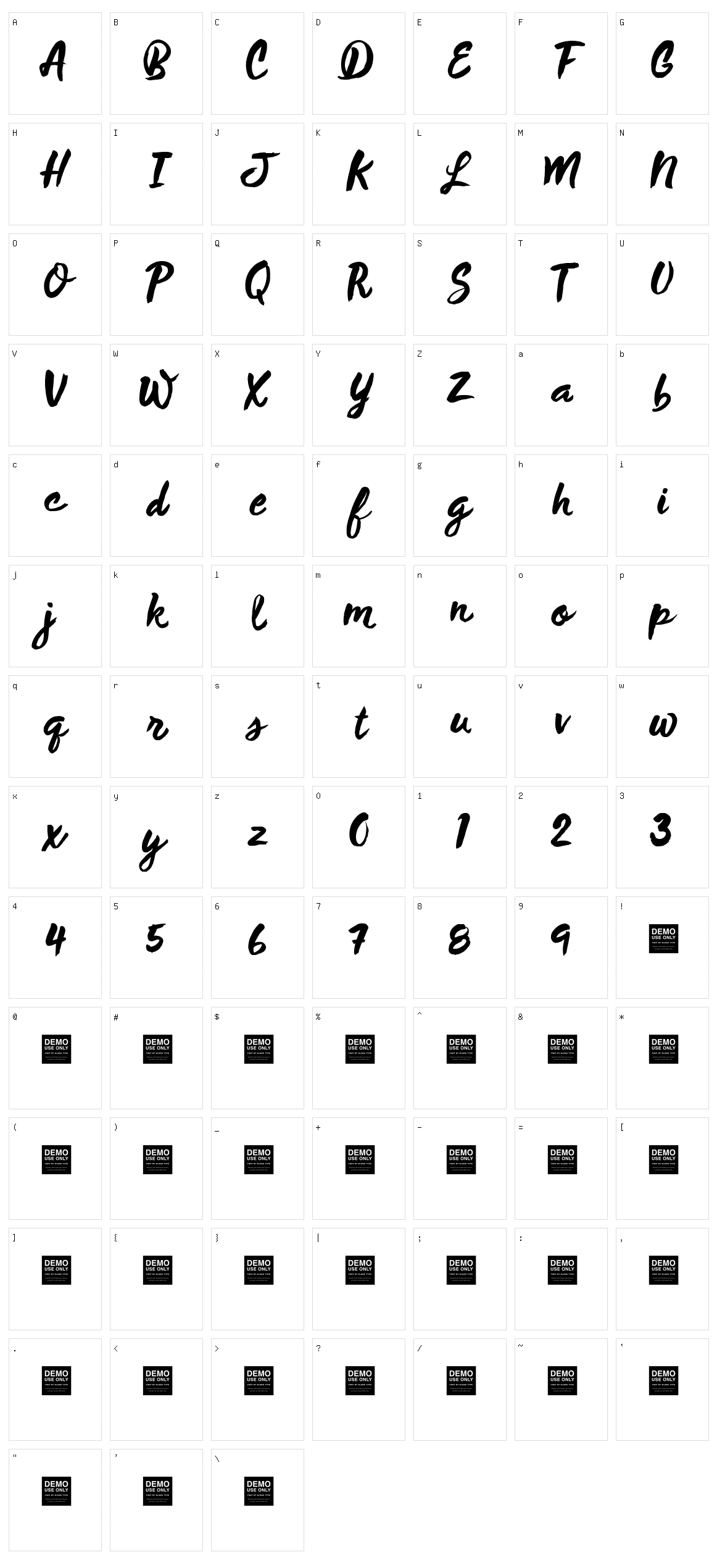 Wild Thing Character Set