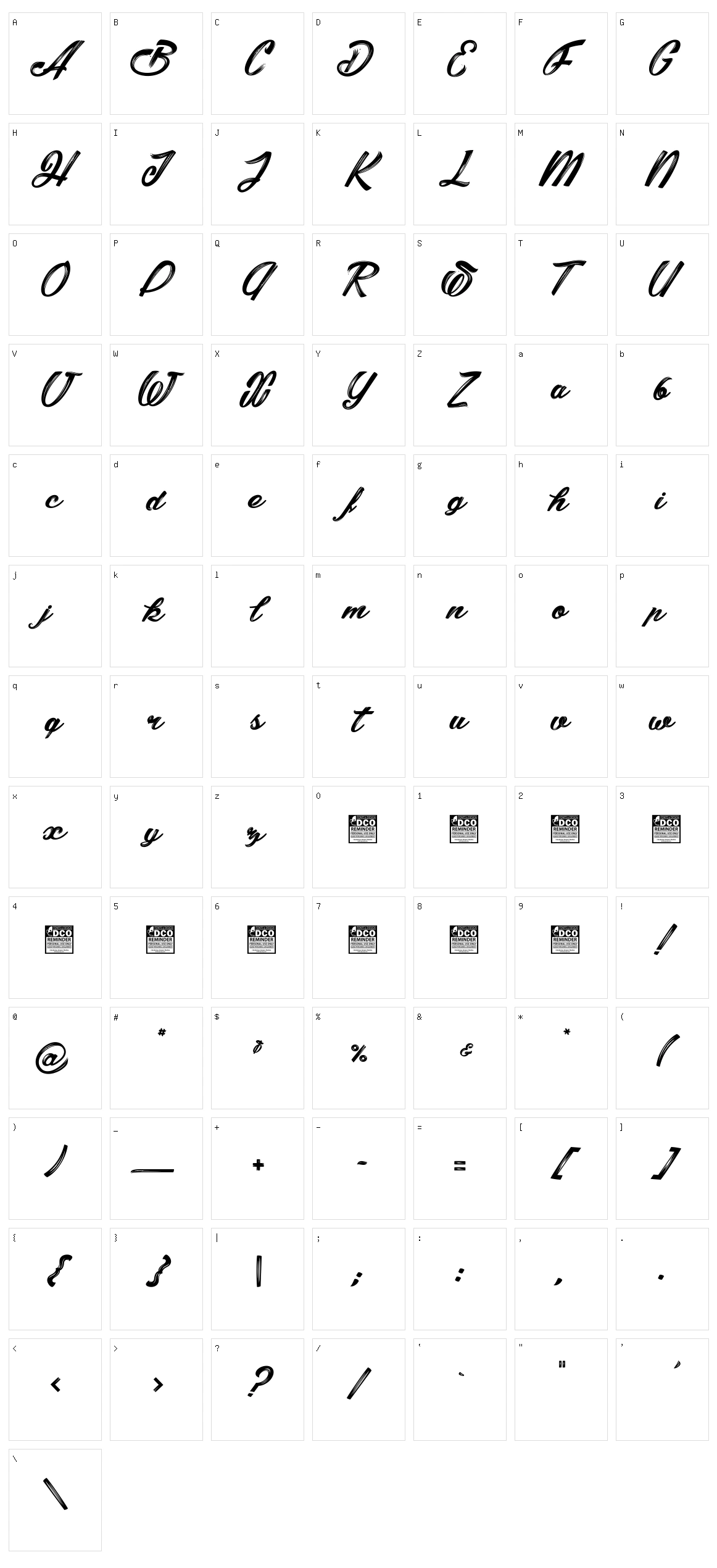 Shania&Heinz Character Set