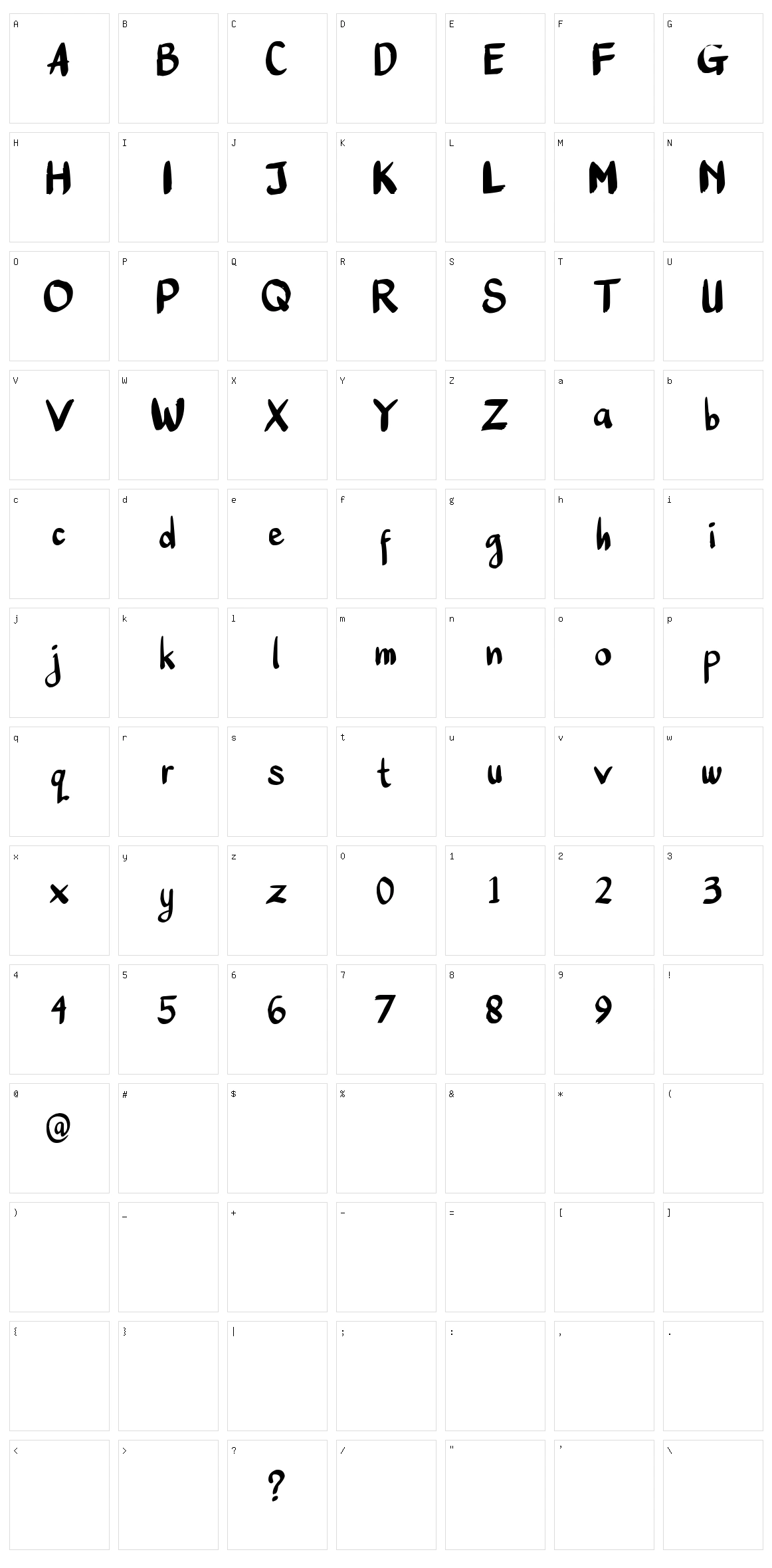 Sunrise Character Set