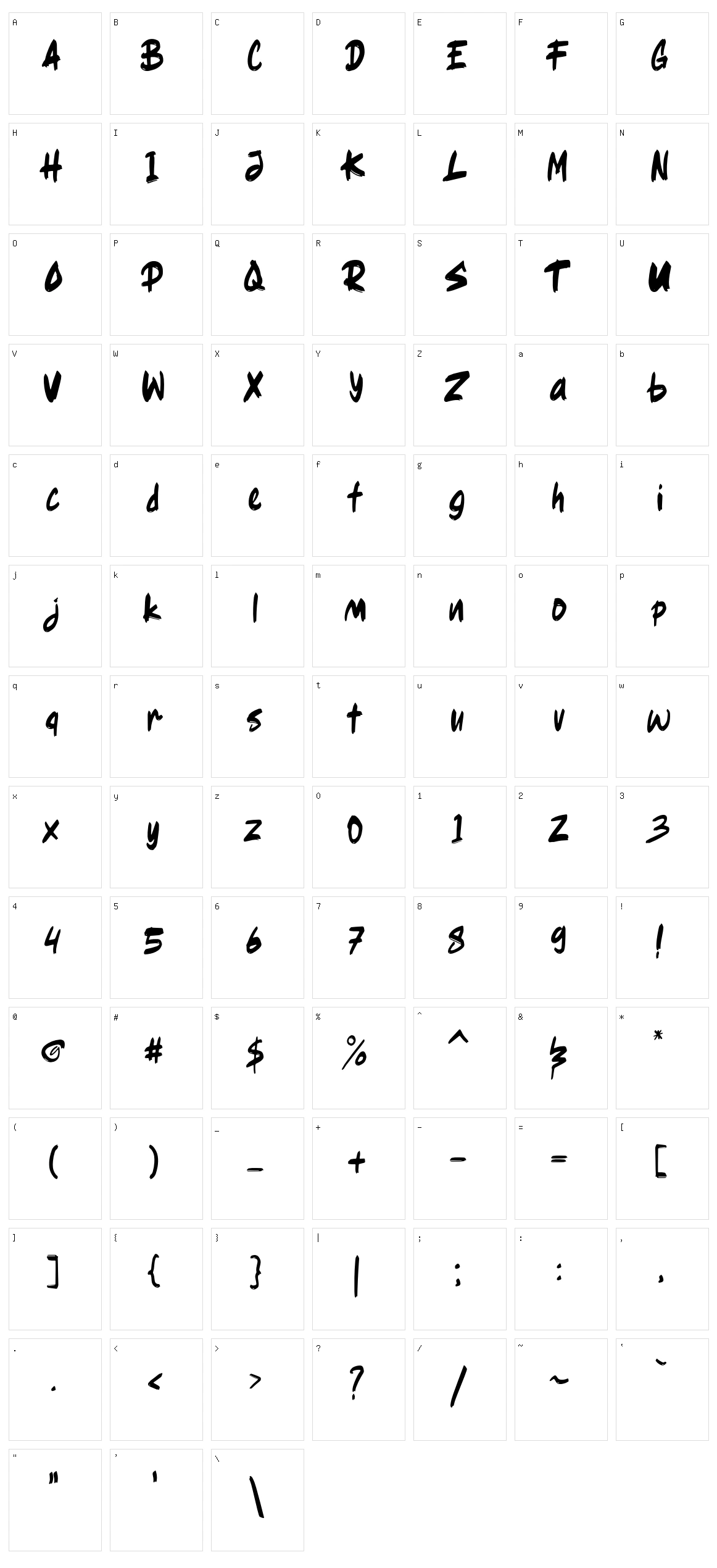 Ragsy Clean Character Set