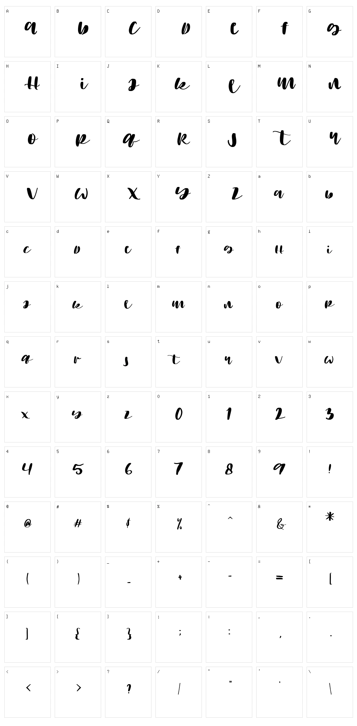 Sunset Character Set