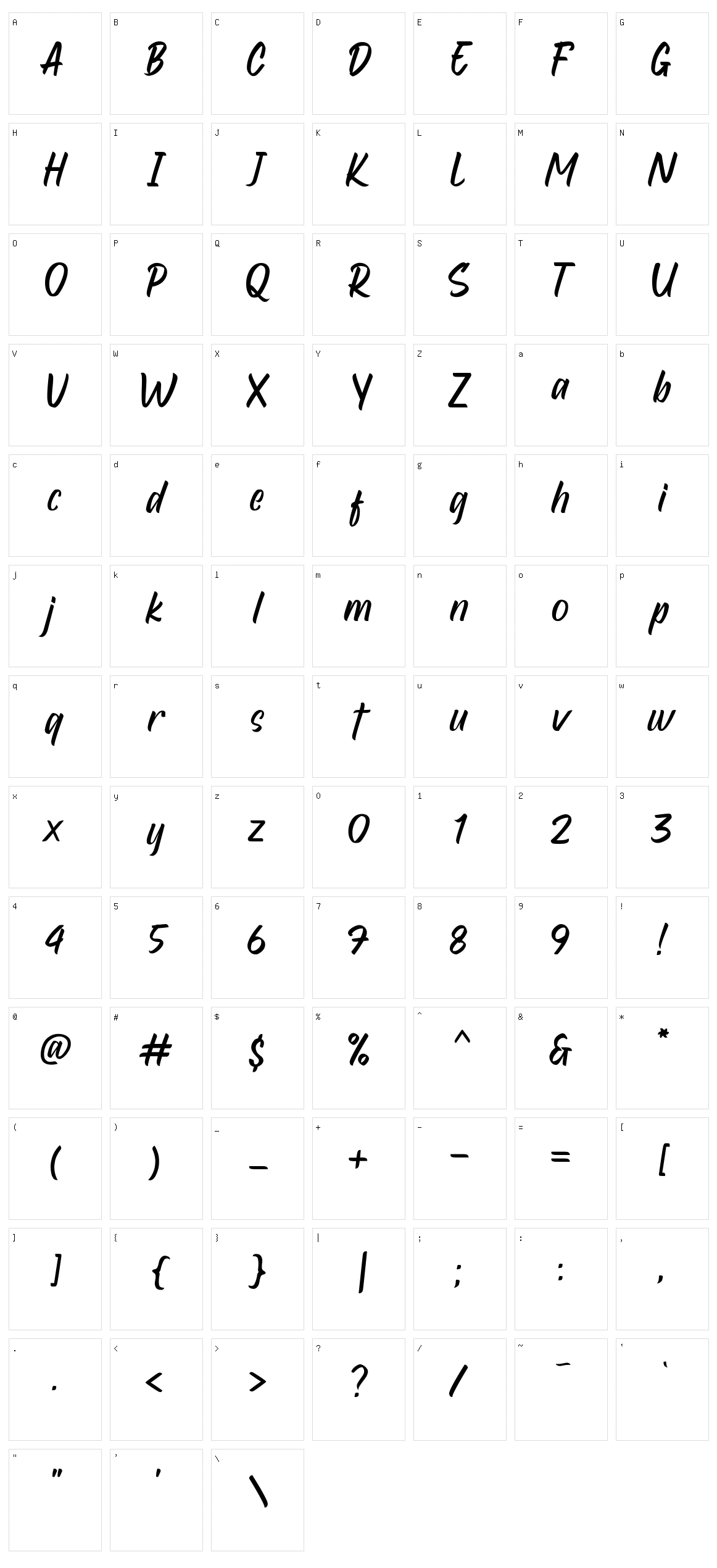 Red Seats Character Set