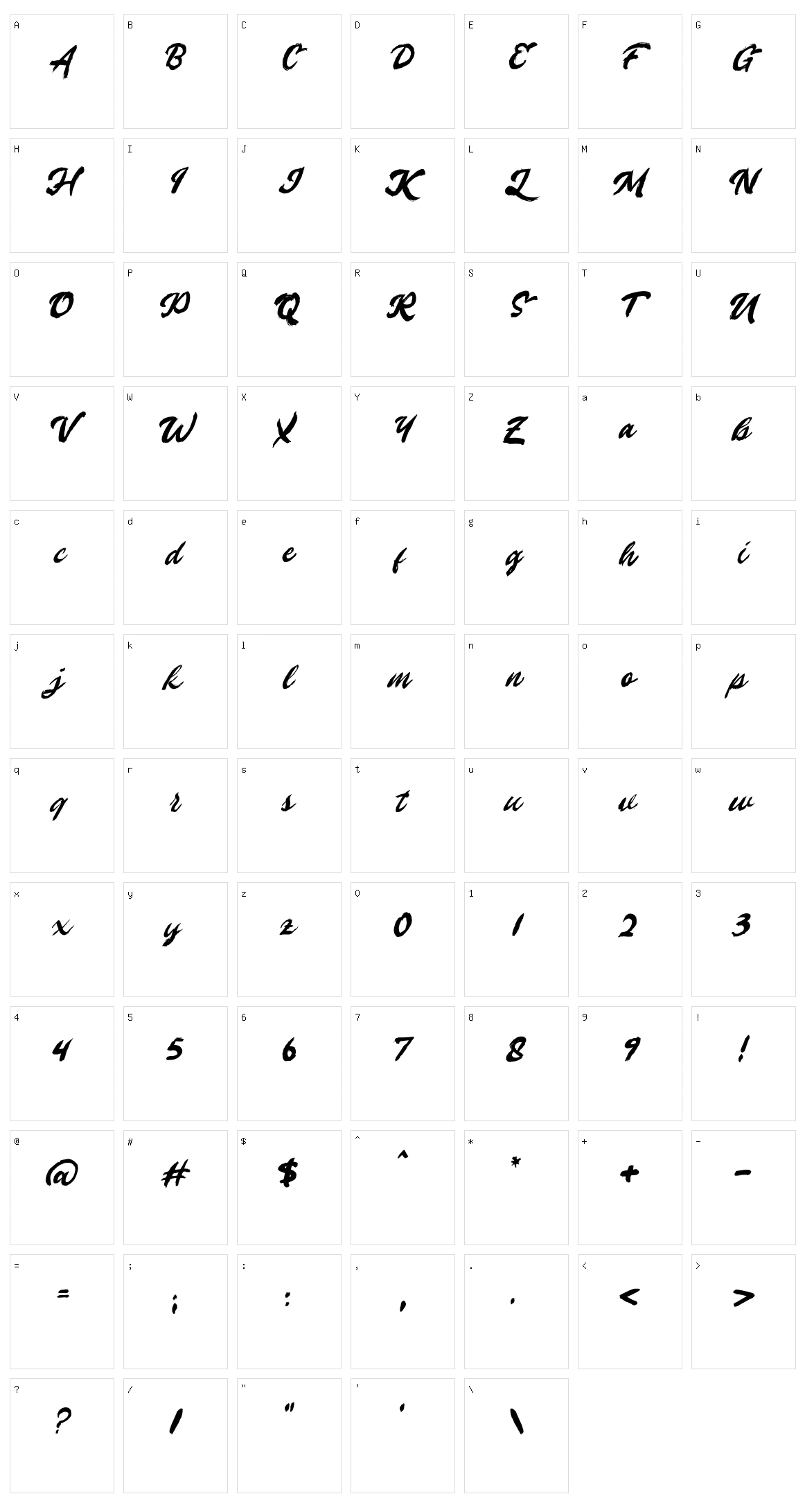 Winland Character Set