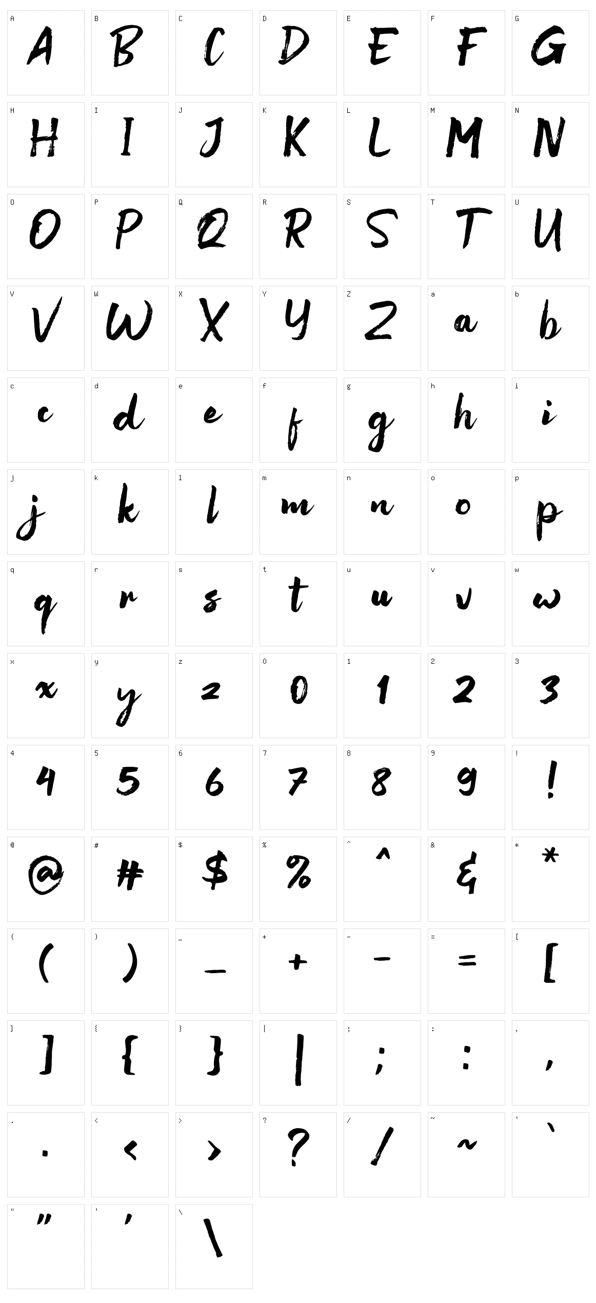 Nowhere Character Set