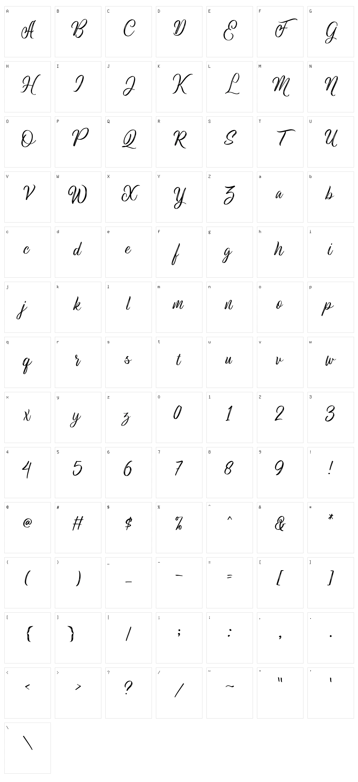 White Monkey Character Set