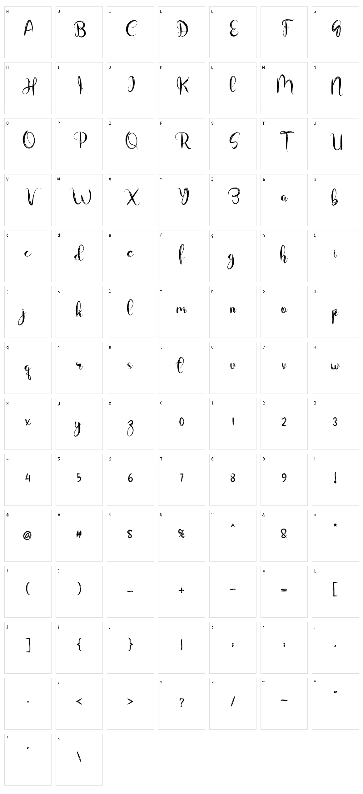 The Hacker Character Set