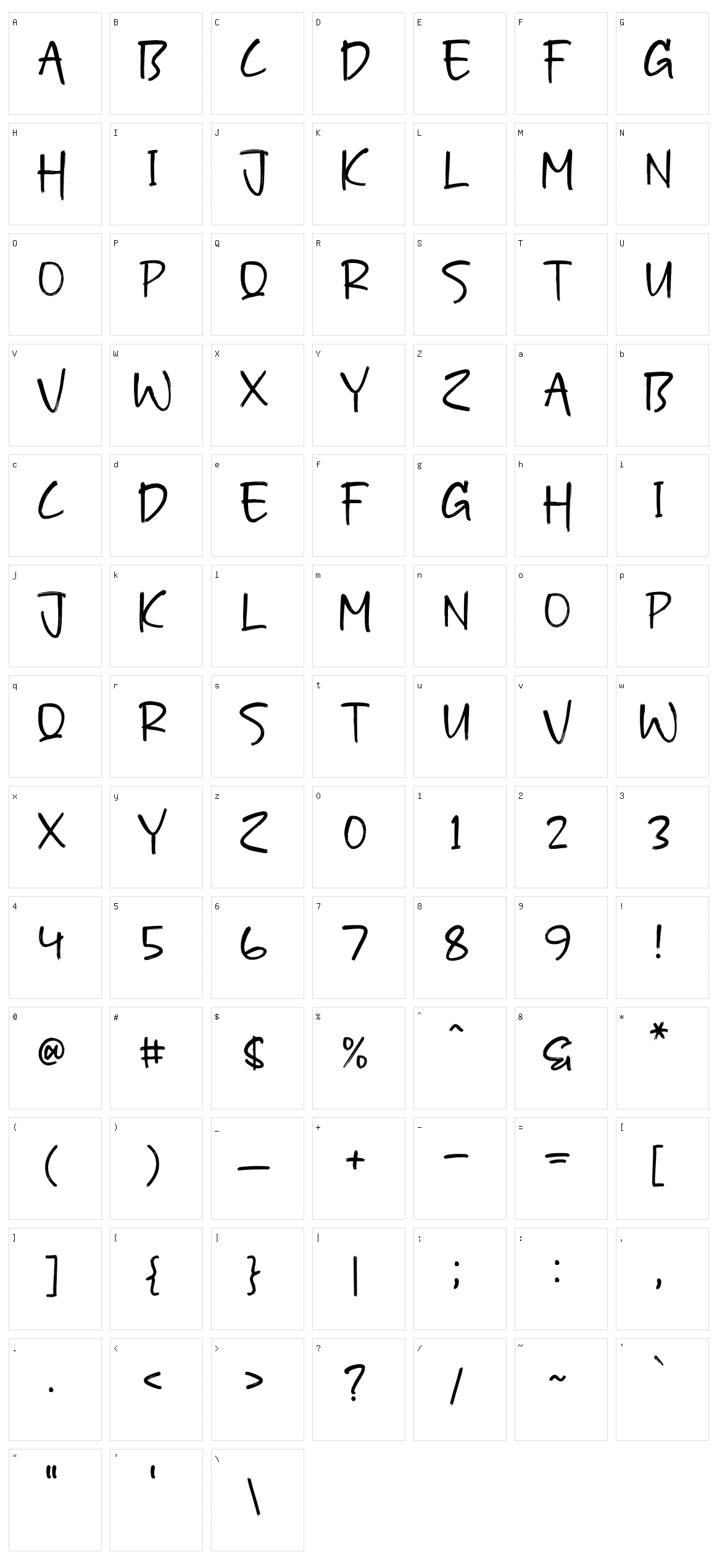 Gowhard Character Set