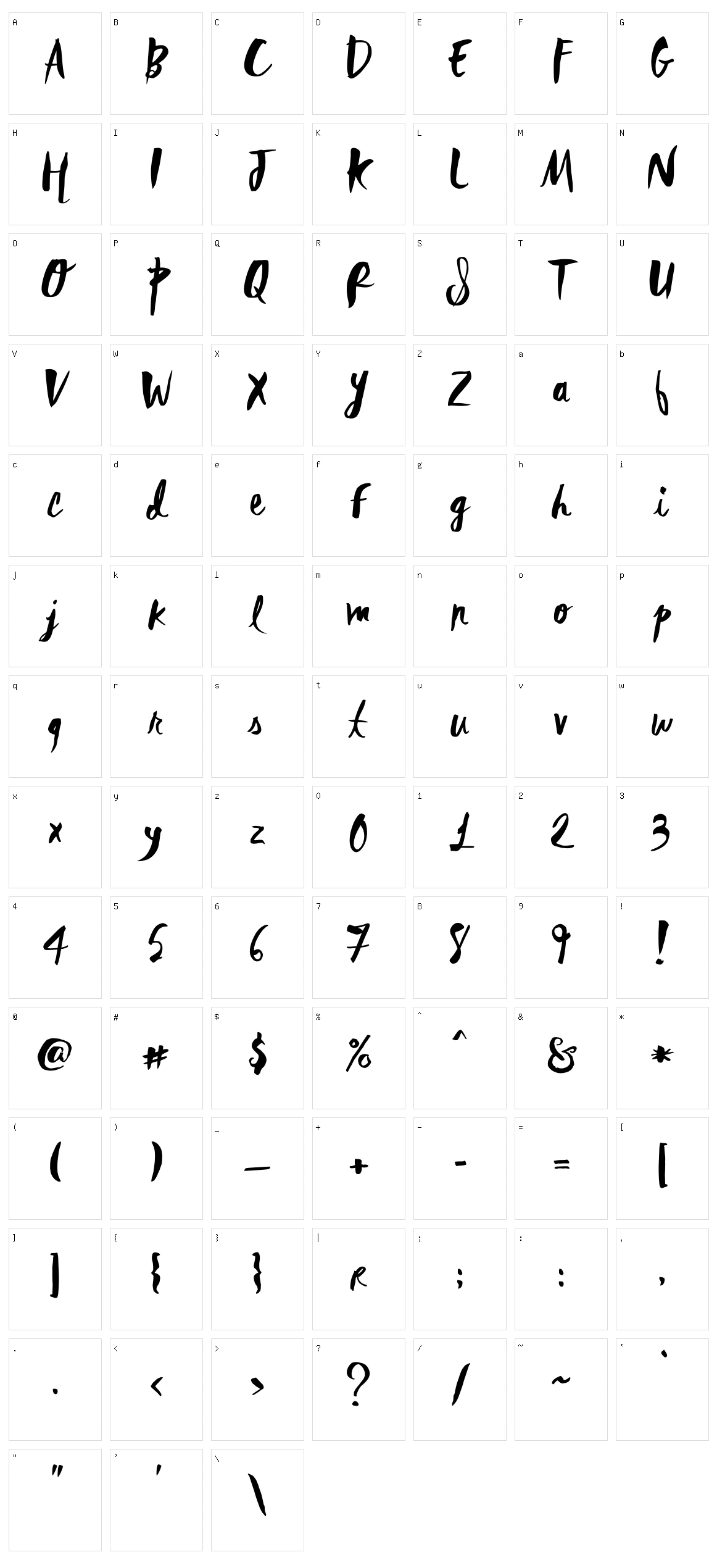 Rebel Heart Character Set