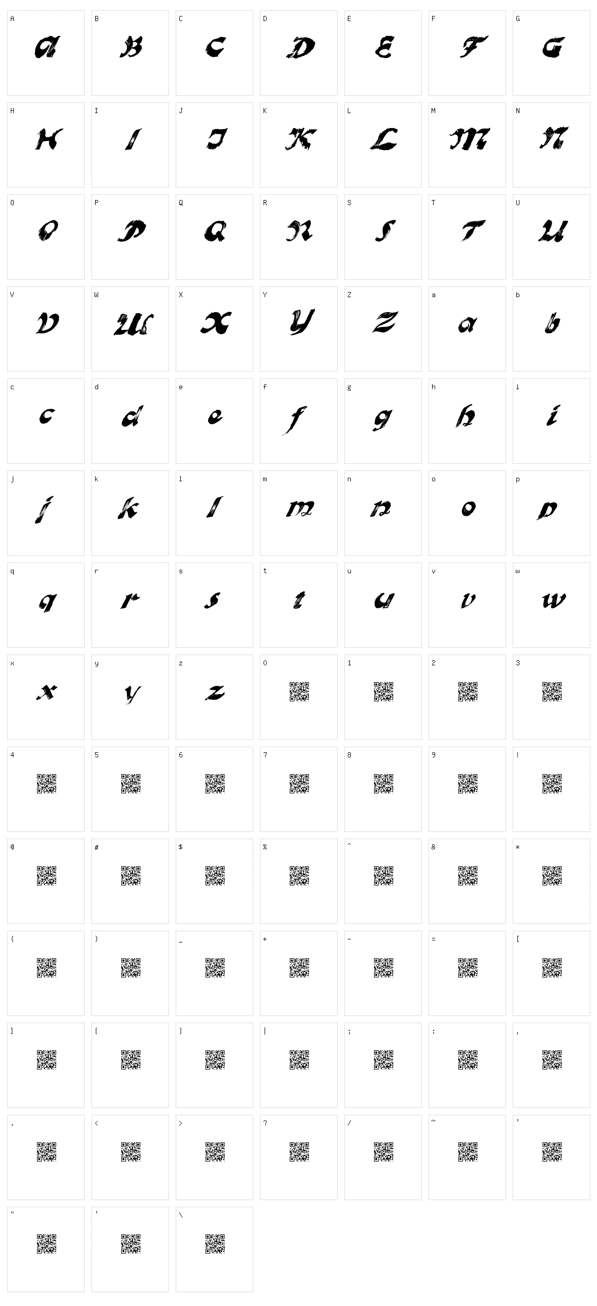 Valencia Character Set