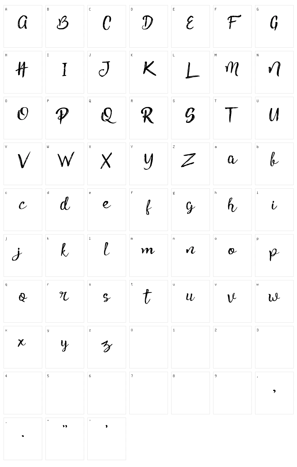 Pink Gladiolus Character Set