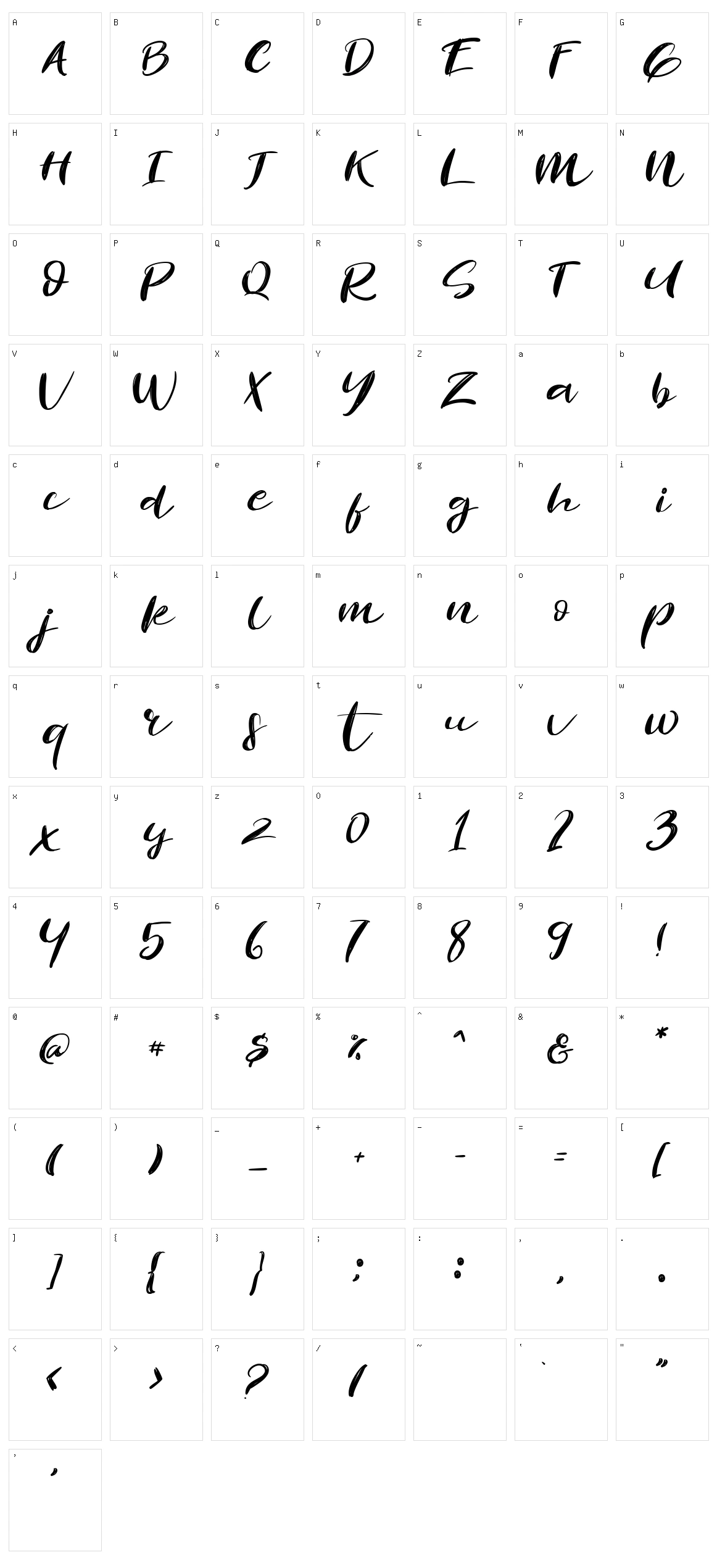 Revolution Character Set