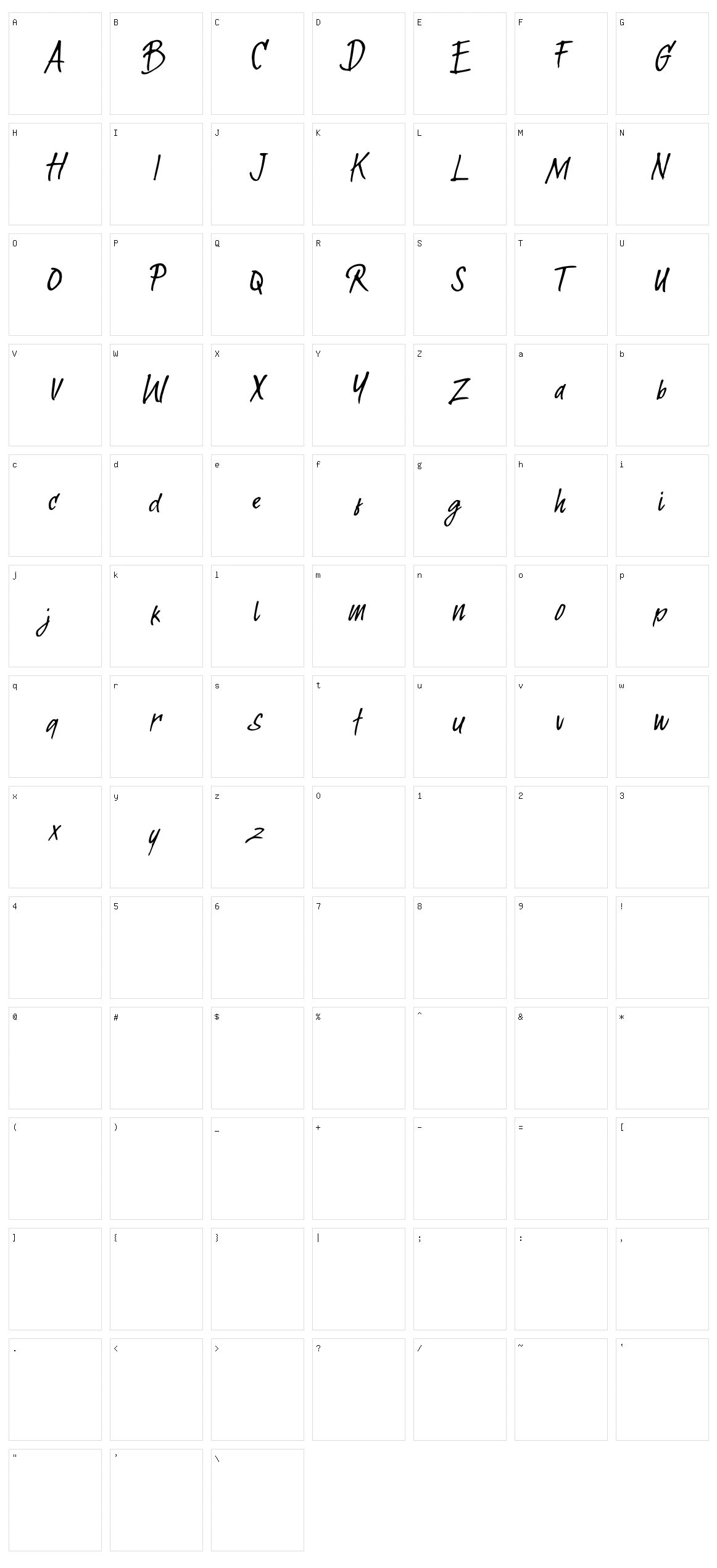 Rumetes Character Set