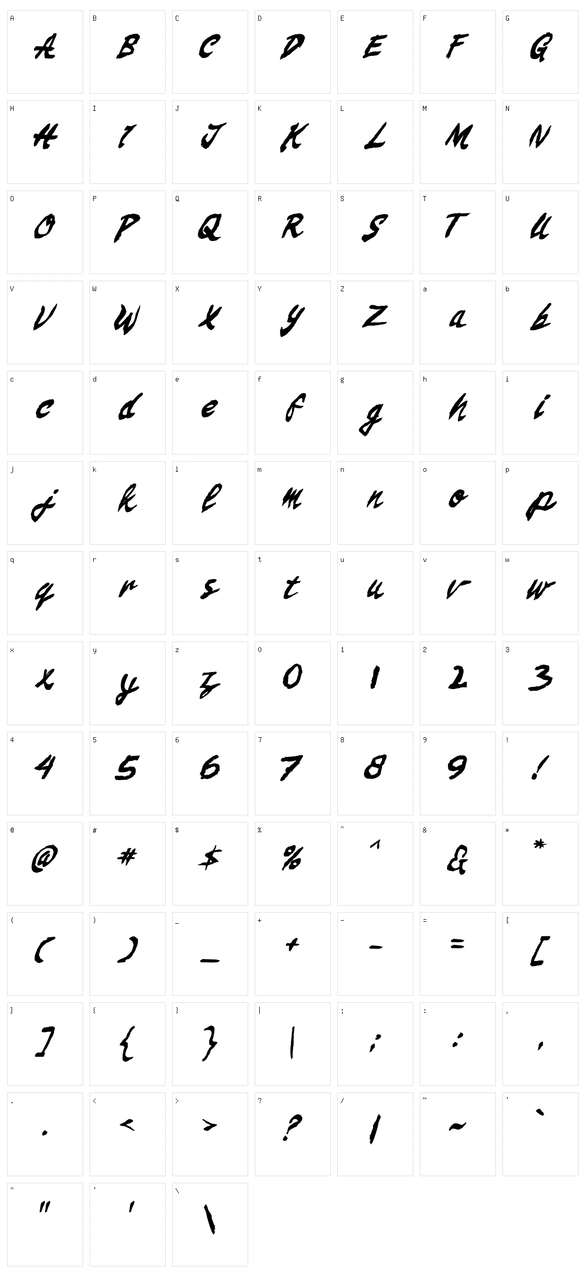 Tree Shoots Character Set