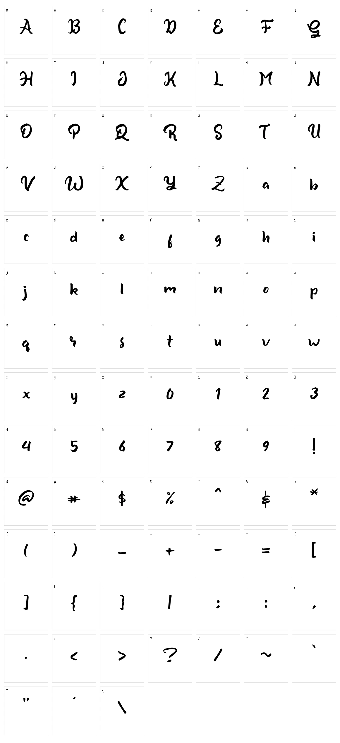 Shine Brush Character Set