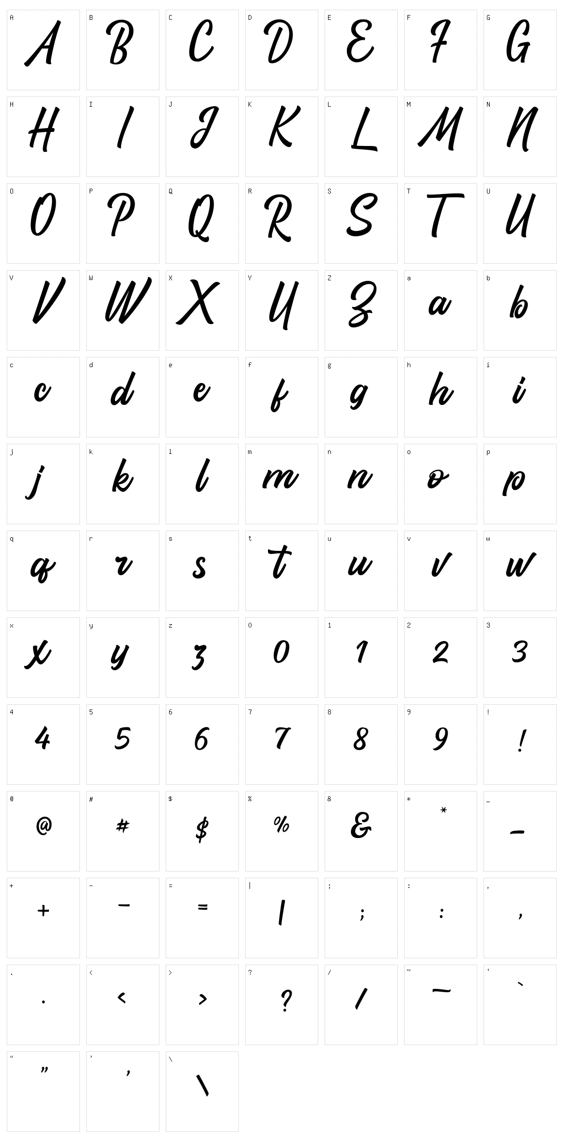 Santun Adab Character Set