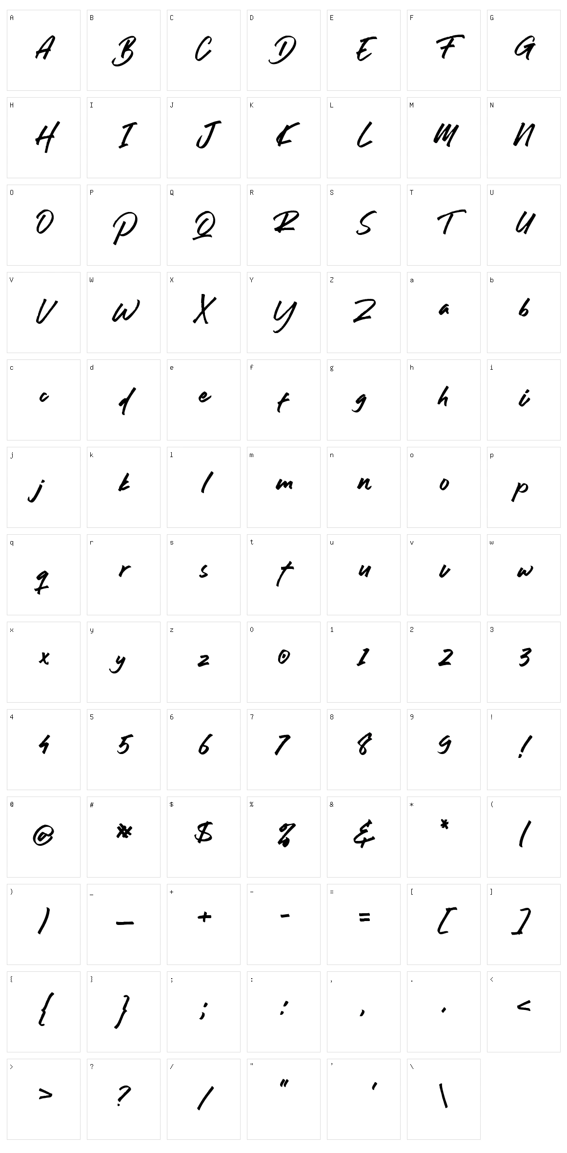 Rwanda Tyler Character Set