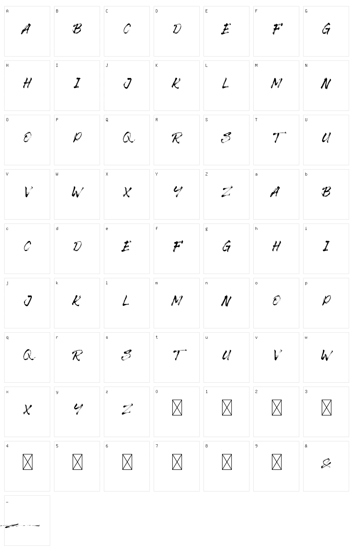 The Senom Character Set