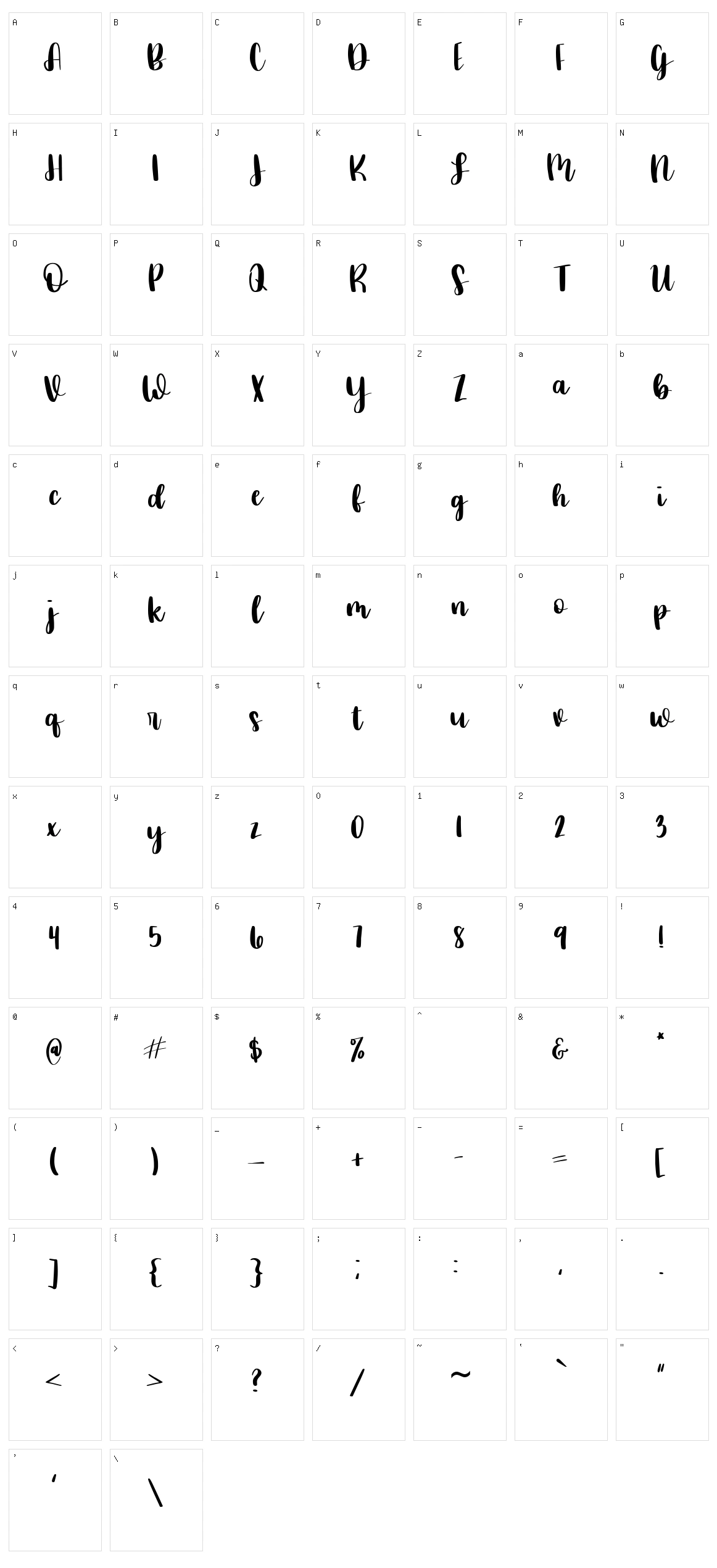 Thursday Vibin Character Set