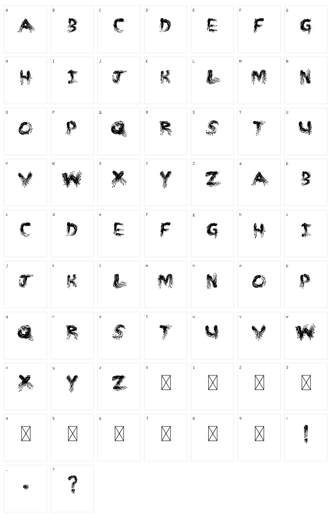 MM Strokes Character Set