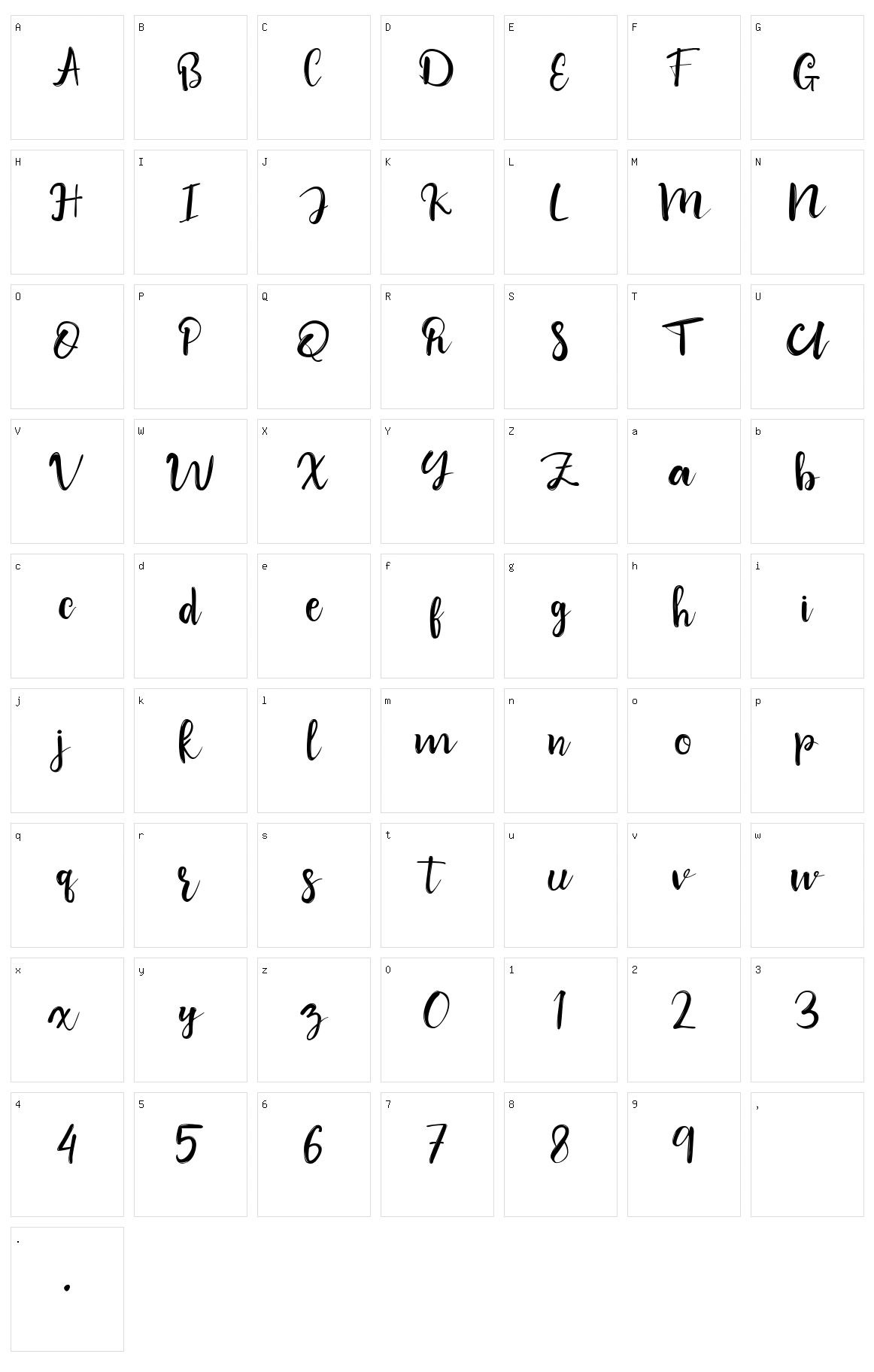 Wildest Dream Character Set