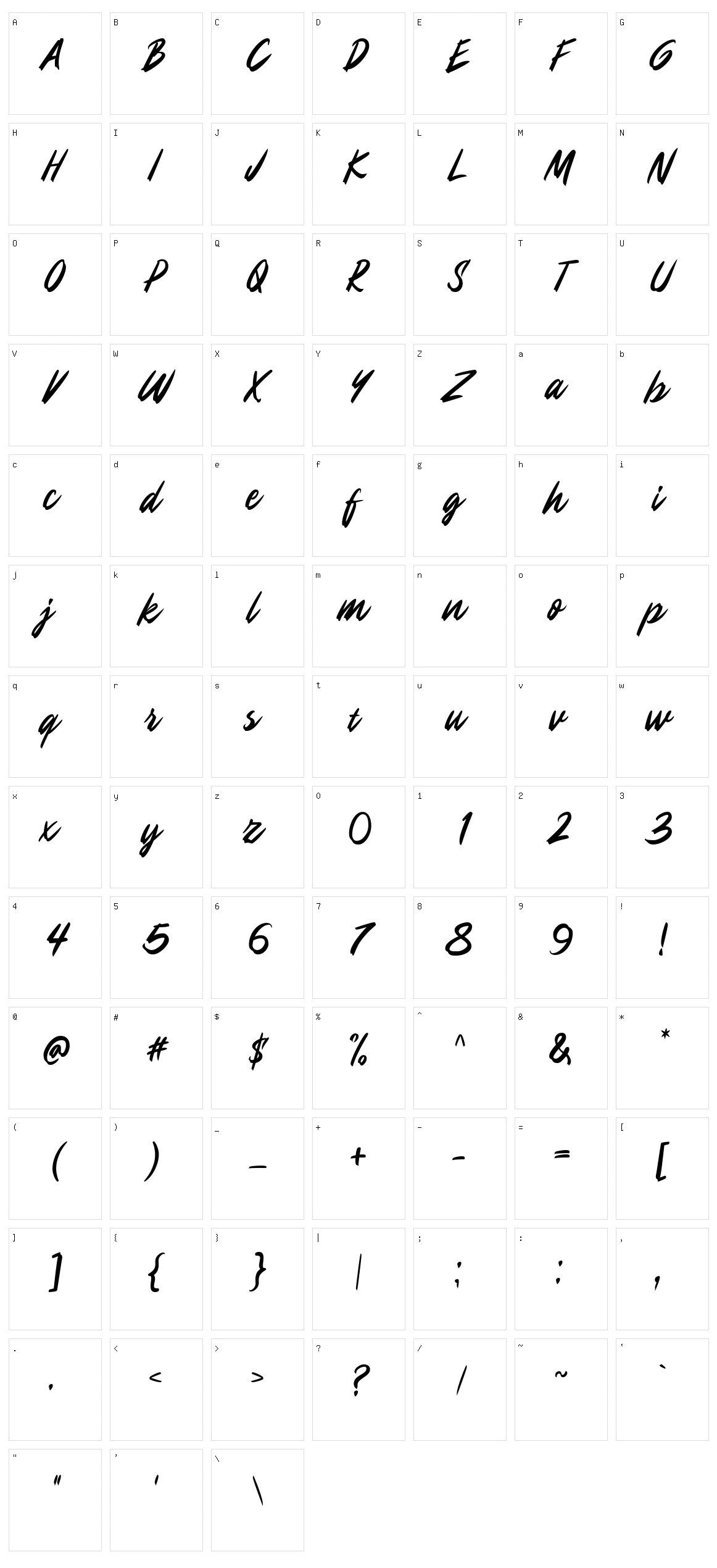 Maines Character Set