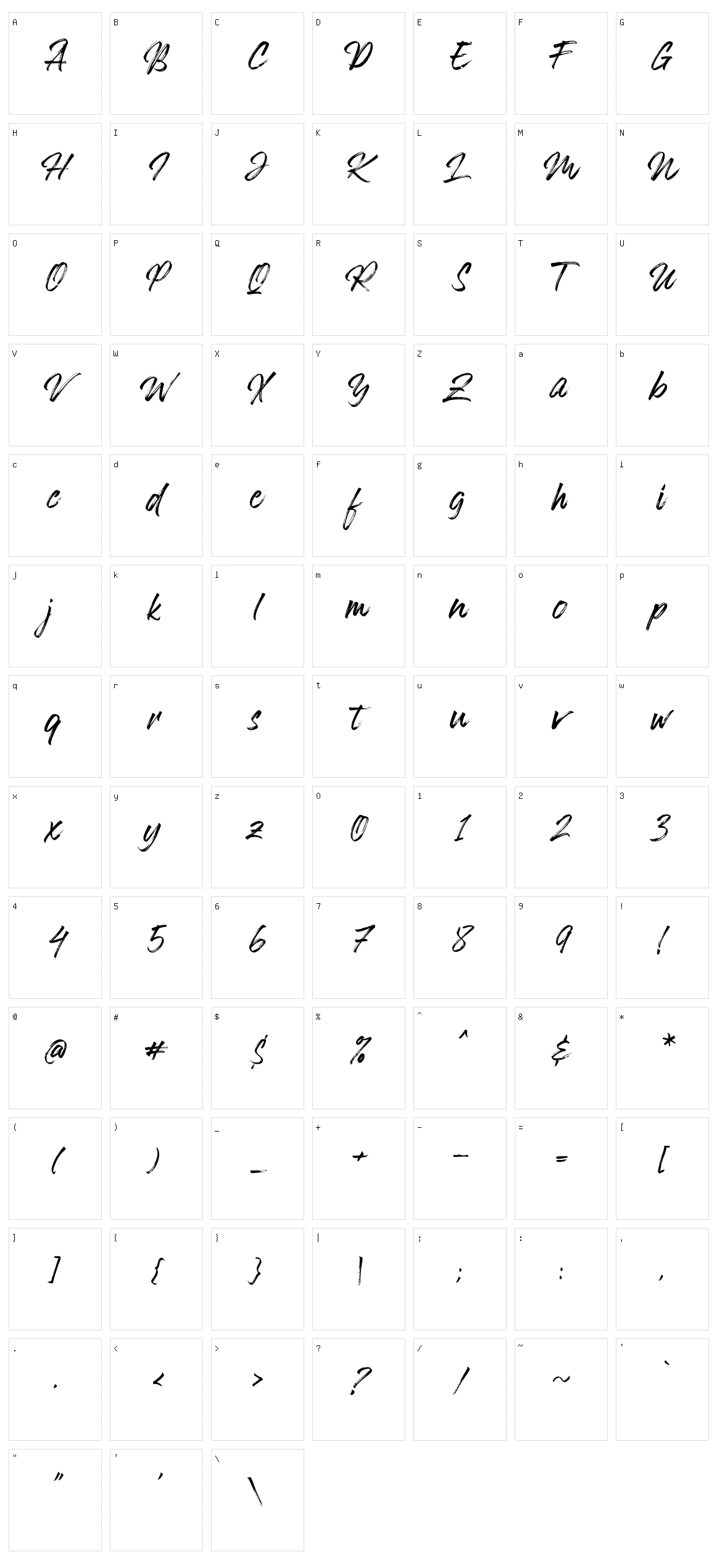 Hokagata Character Set