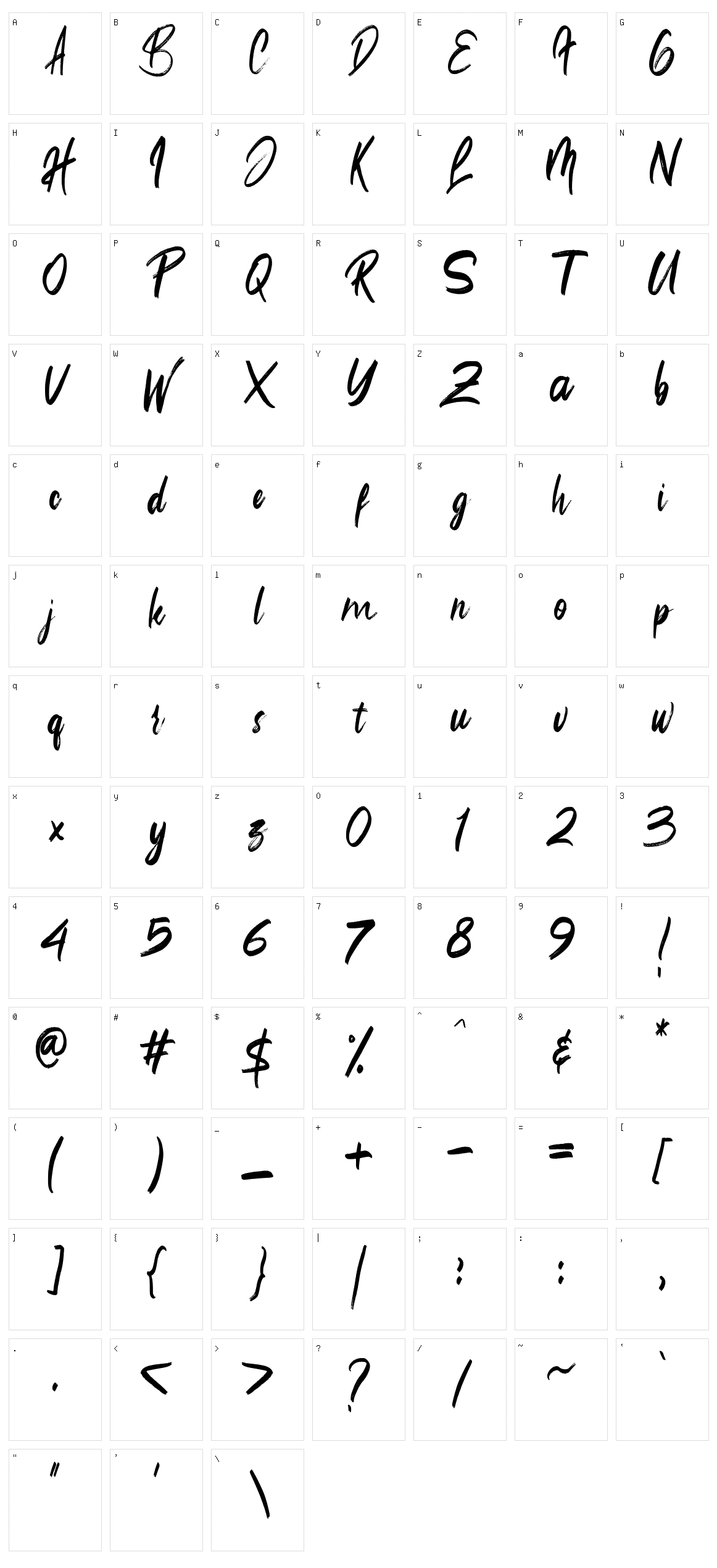 ReallistiC Character Set