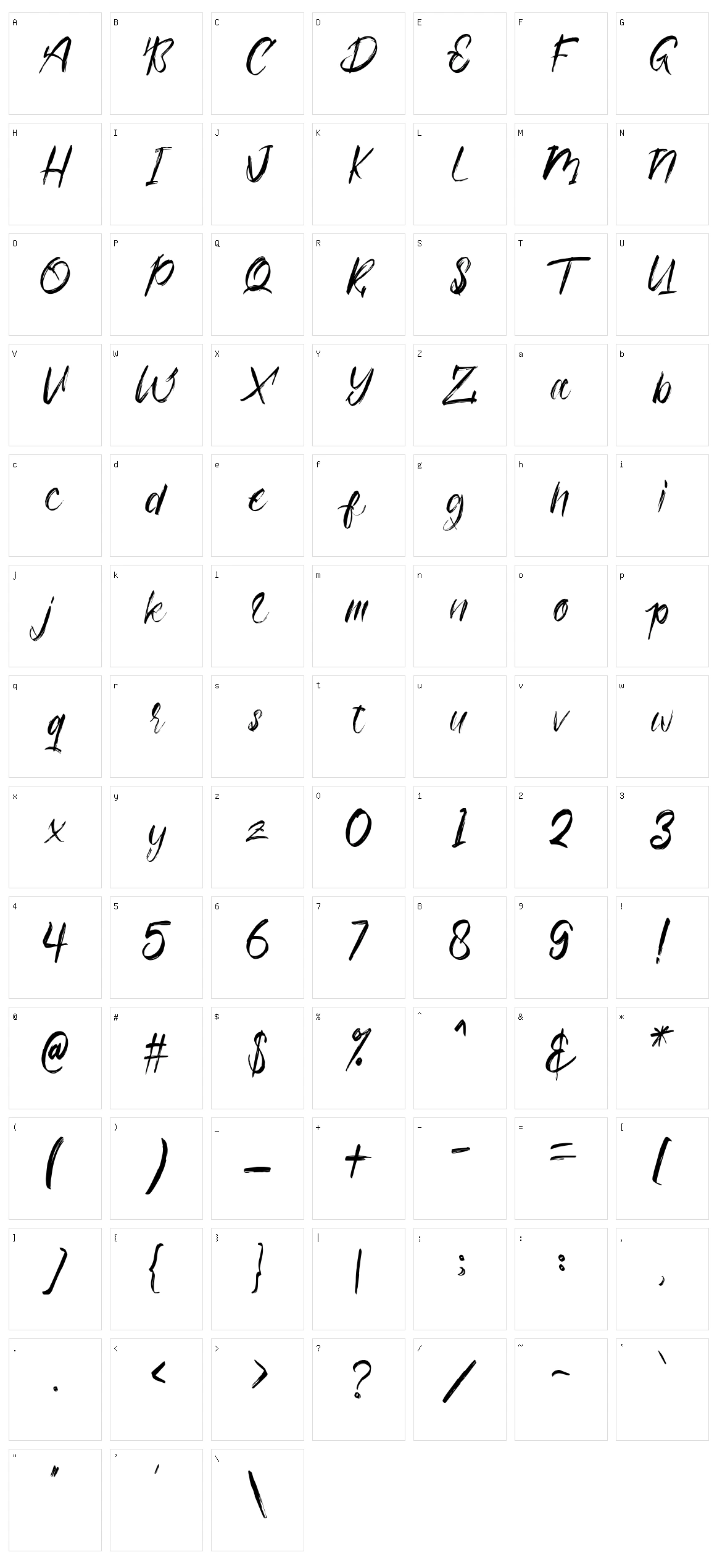 Ottodidact Character Set