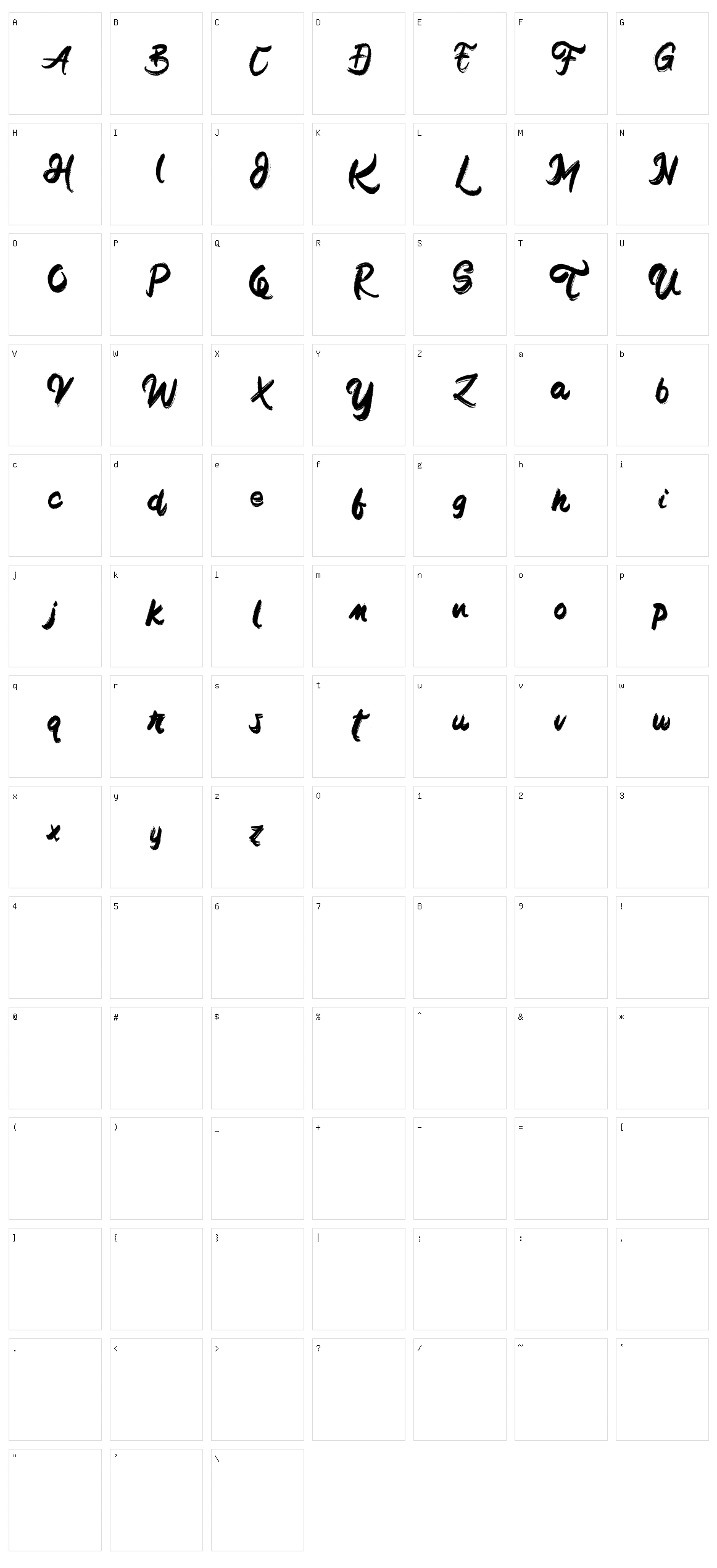 Kronos Character Set