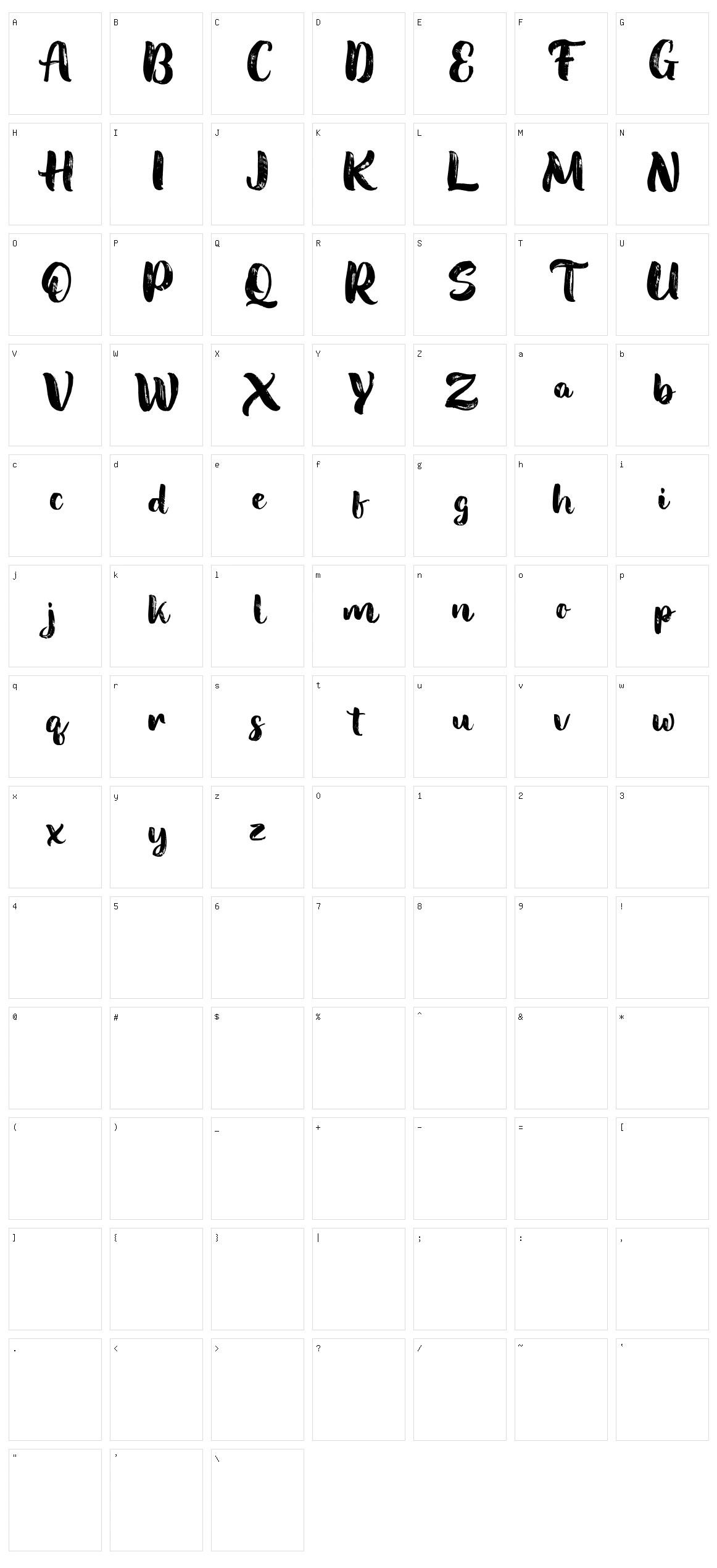 Soondae Character Set