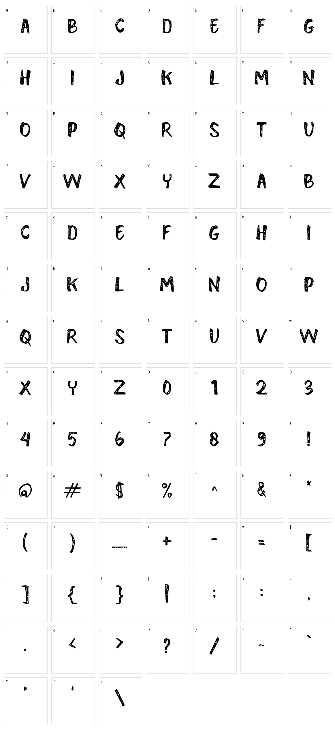 The Bentar Character Set