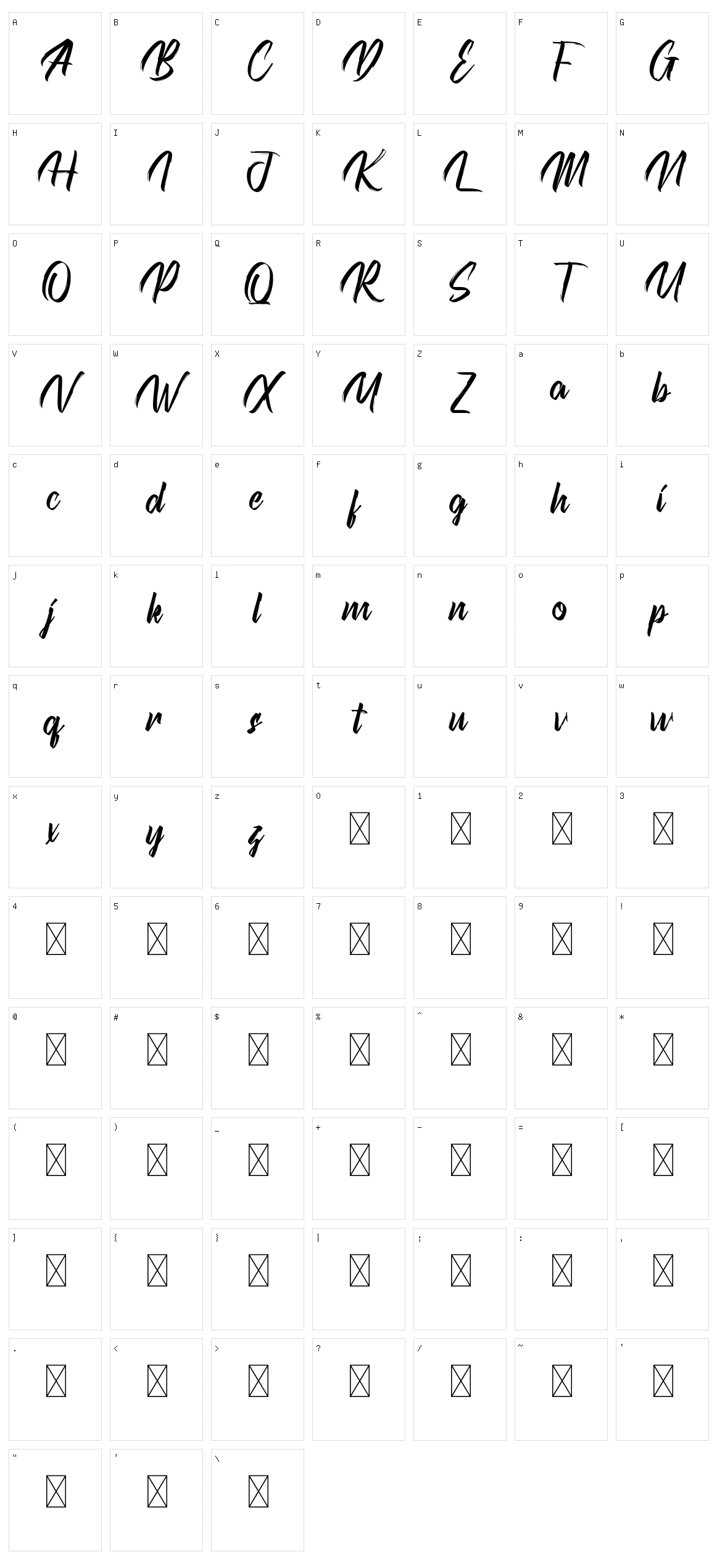 Kicktails Character Set