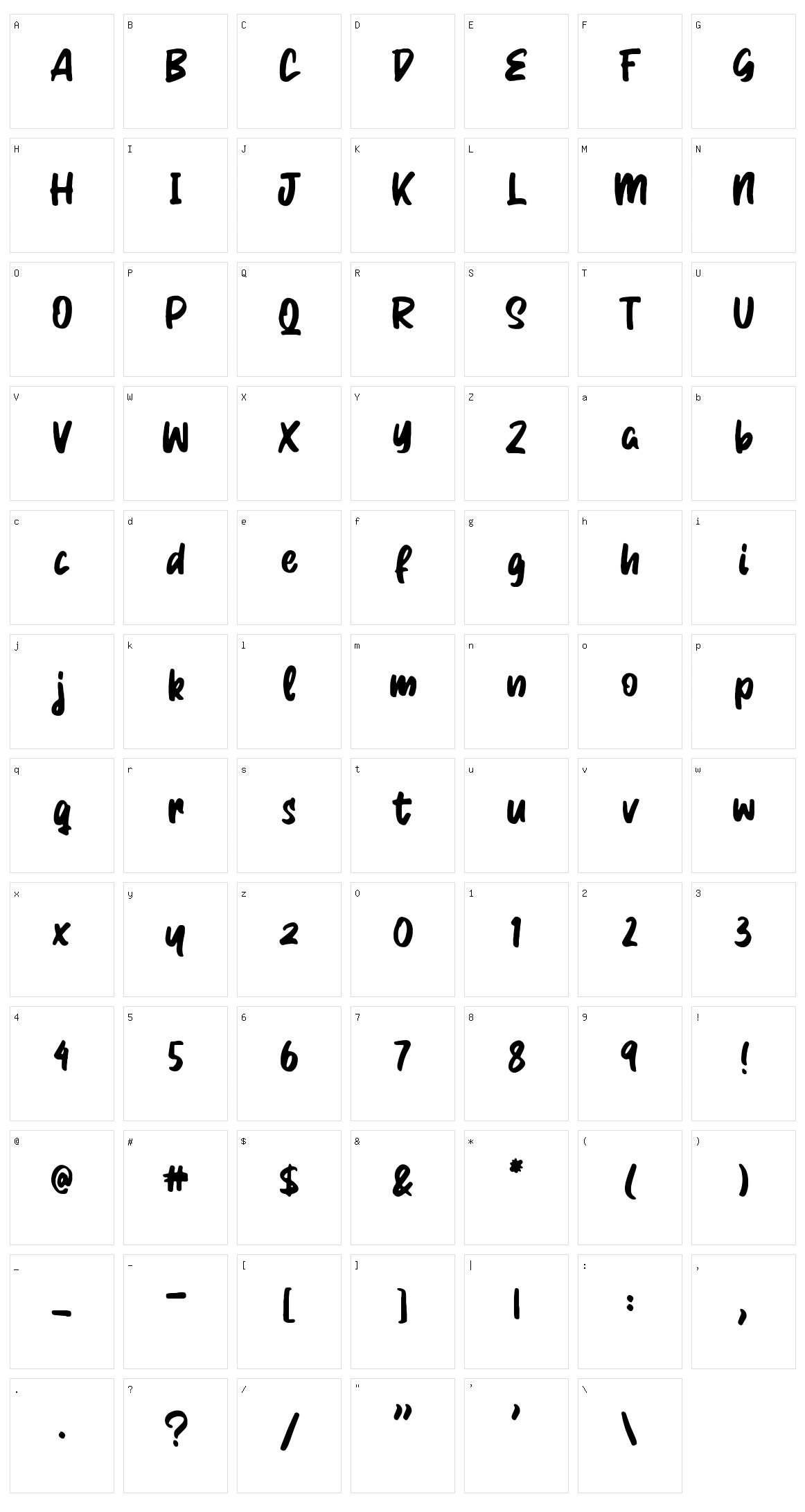 Relano Kaitlyn Character Set