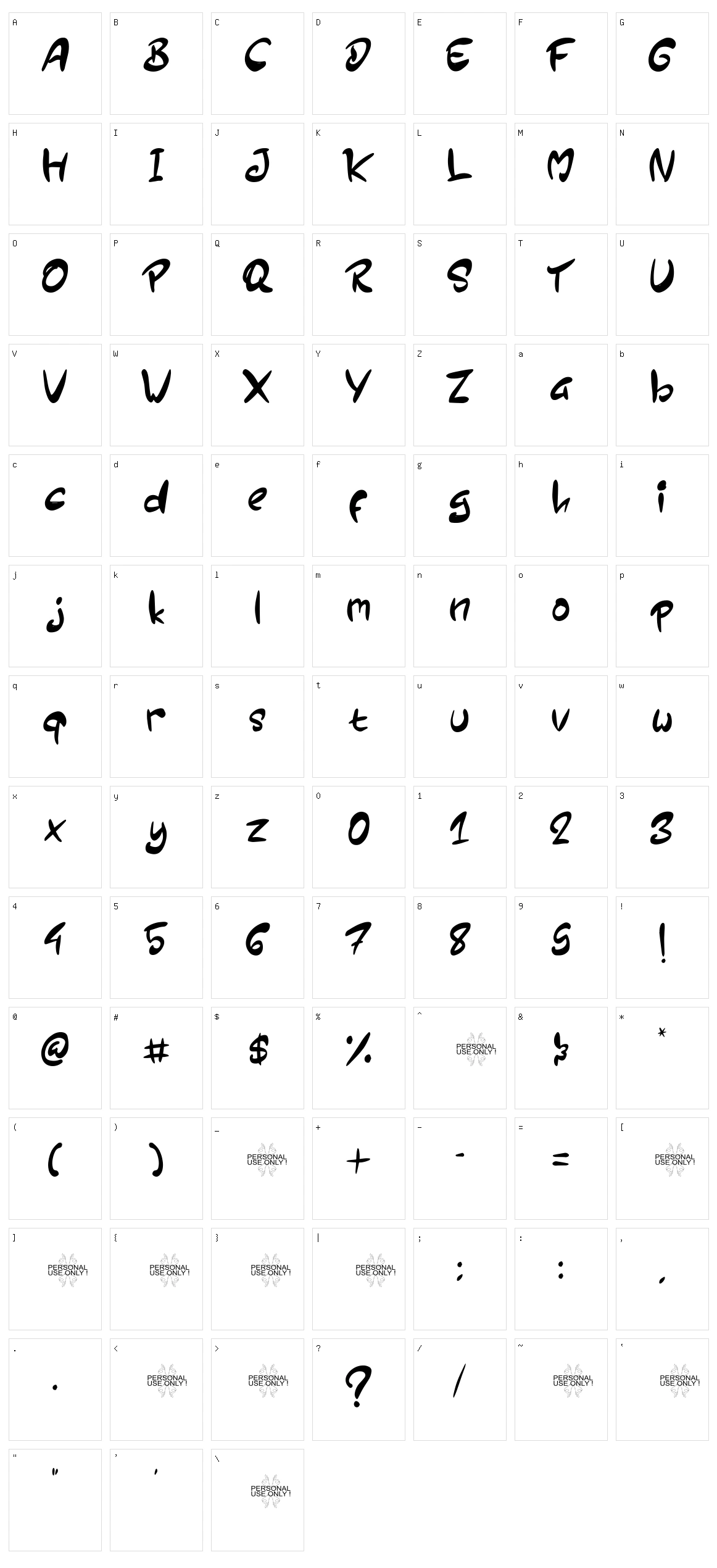 Sunflower Character Set