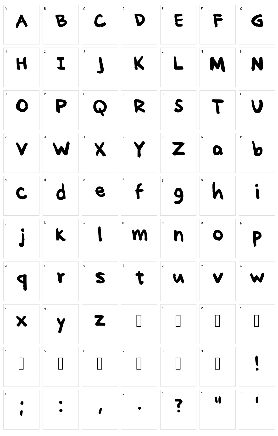 One Sheep Two Sheep Three Character Set